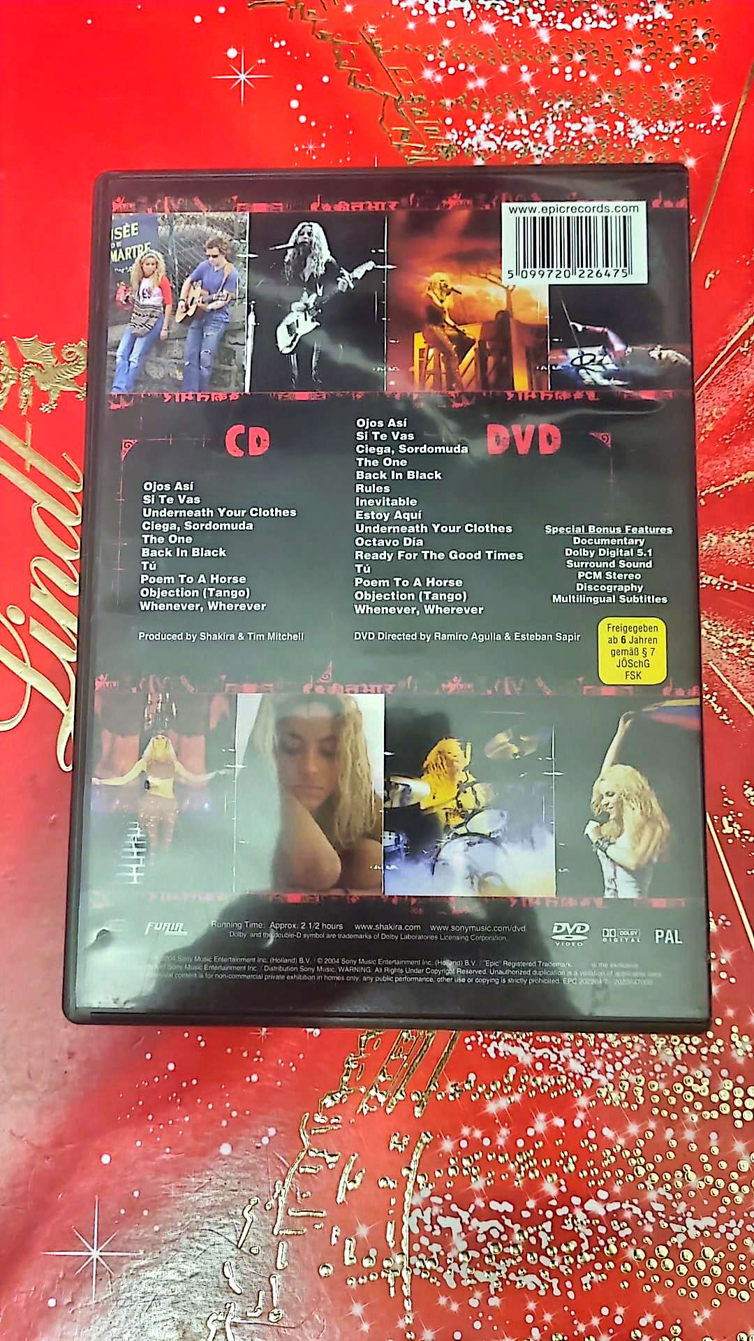 DVD : shakira live off the record