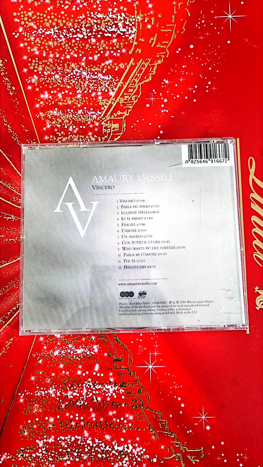 CD Amaury Vassili – Vincero (Album musical lyrique