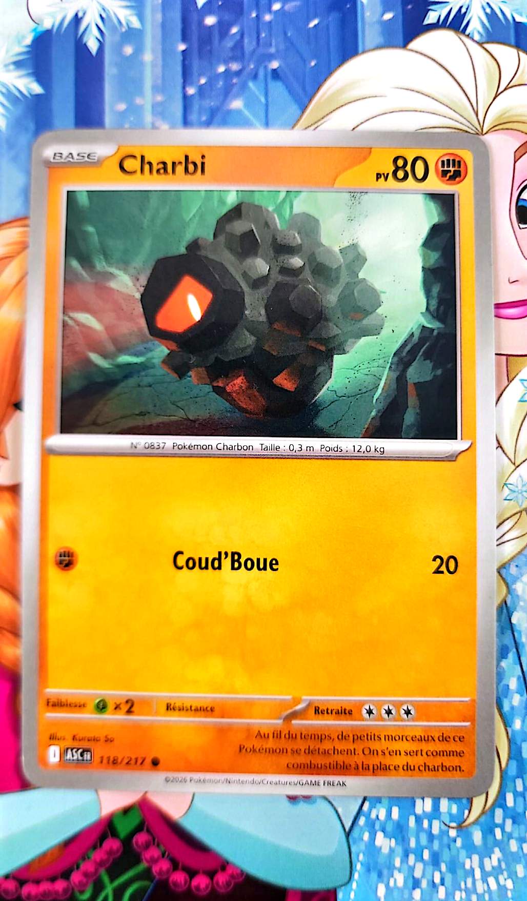 Carte Pokémon Charbi 080 PV – Carte Feu TCG Française – Collection & Jeu