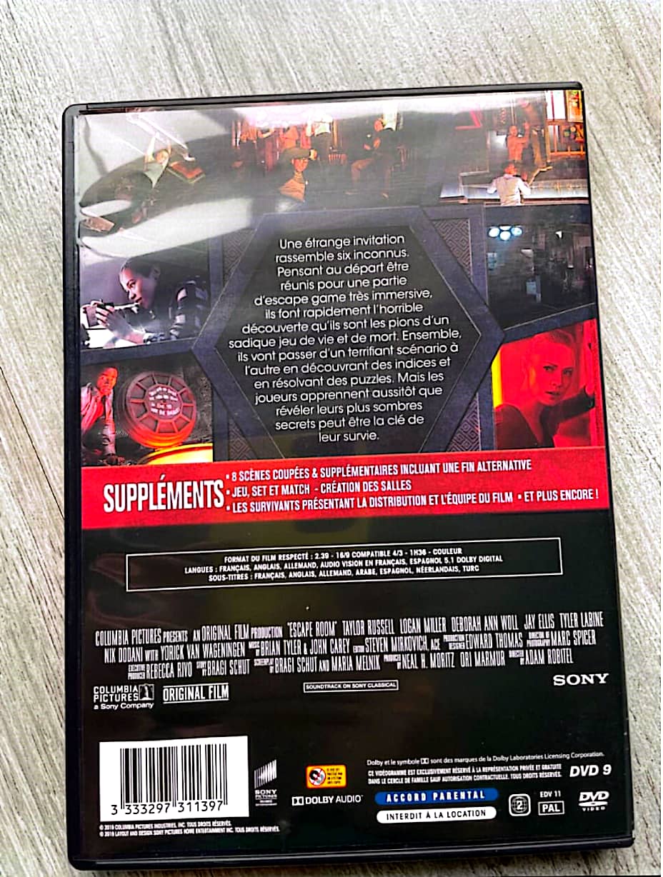 DVD : Escape game