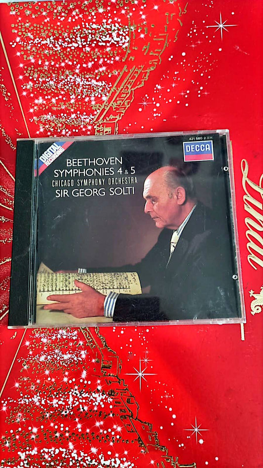 CD Ludwig van Beethoven – Symphonies n°4 et n°5, Chicago Symphony Orchestra, direction Sir Georg Solti