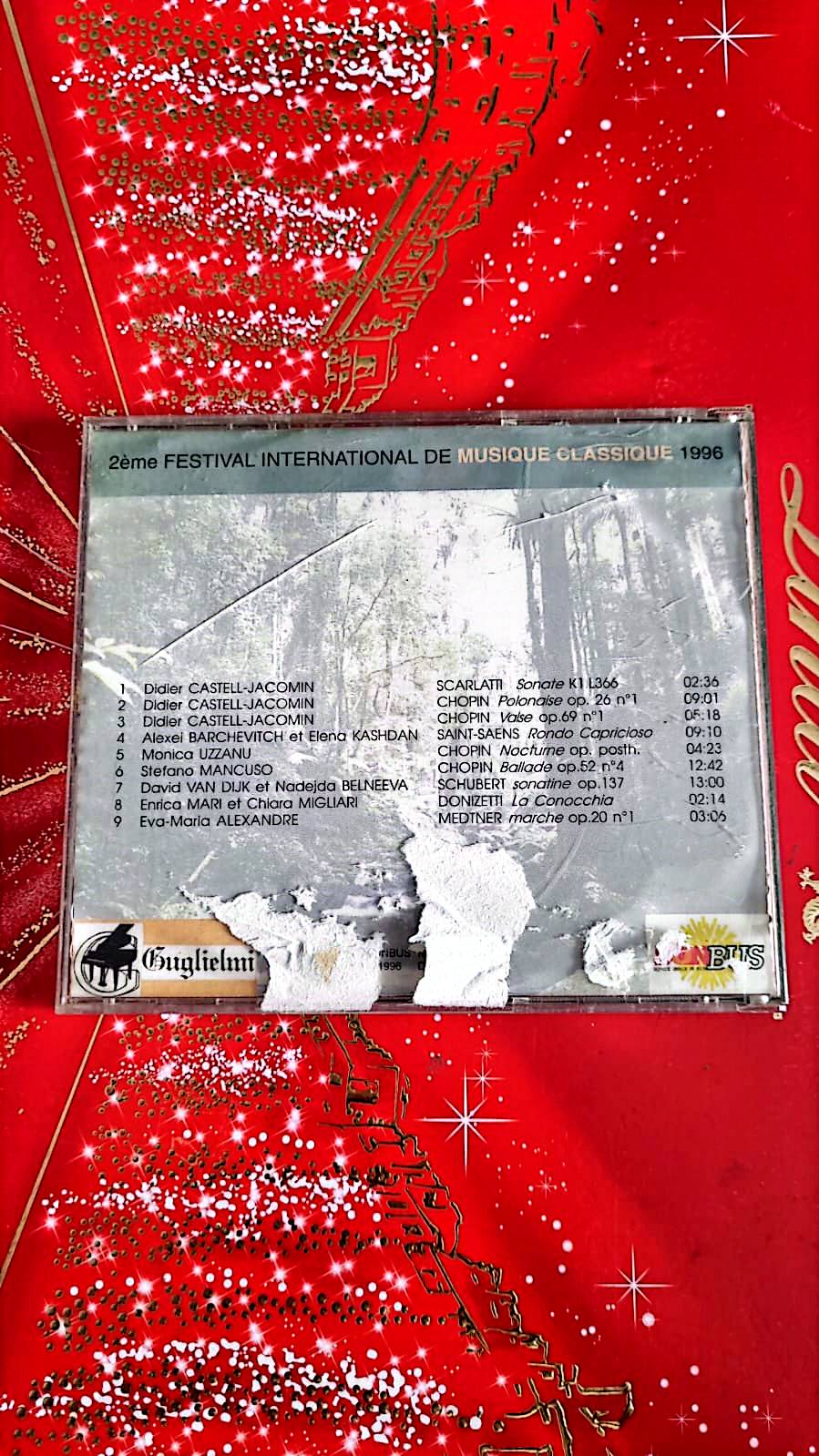 CD Festival International de Musique Classique – Enregistrement Live 1996