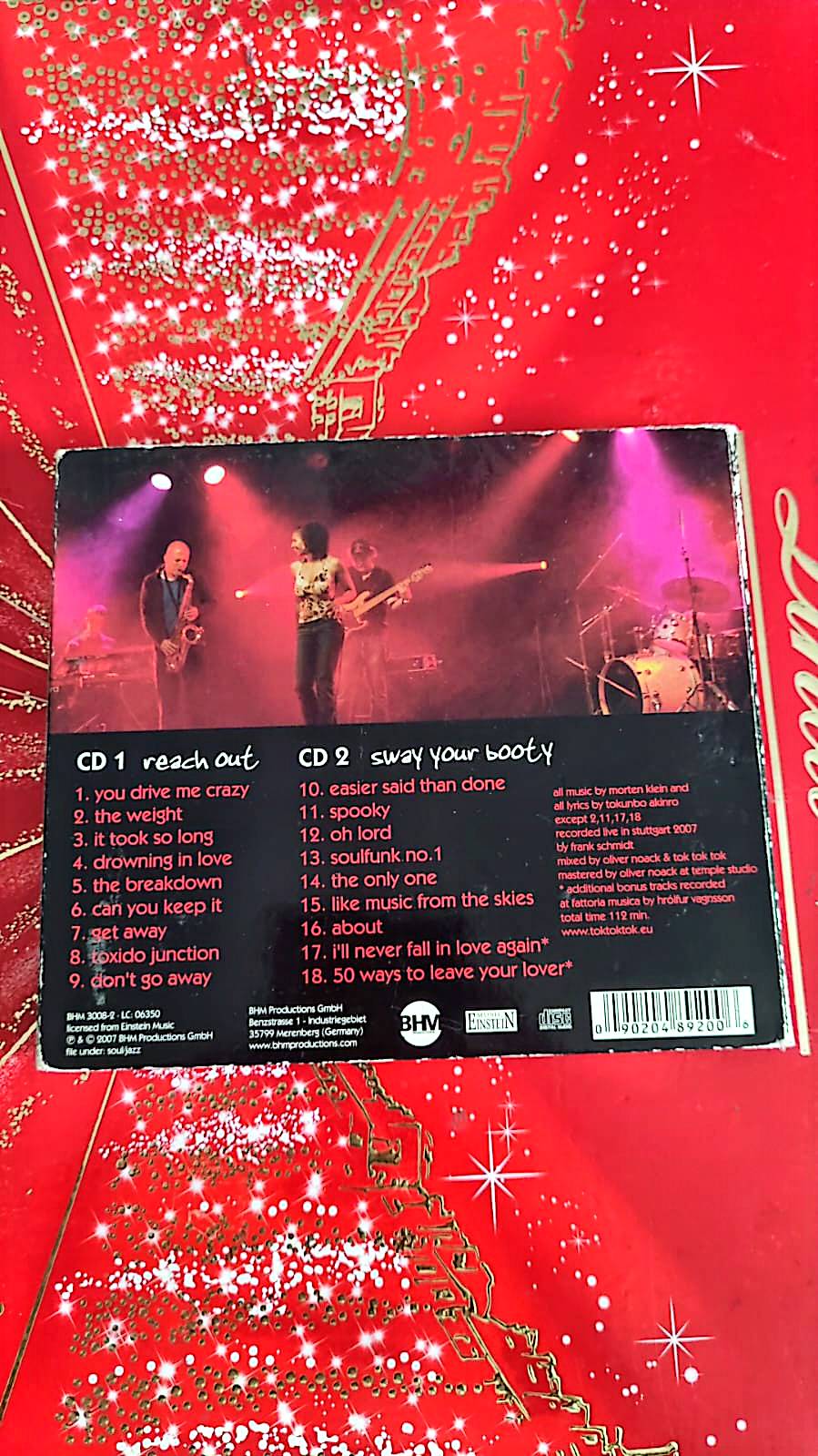 CD Tok Tok Tok – Reach Out / Sway Your Booty (2 CD Live)