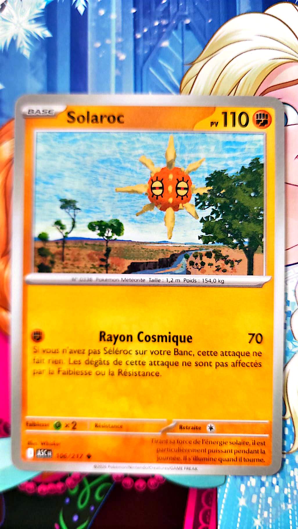 Carte Pokémon Solaroc 166/217 – 110 PV – Type Combat – Carte de Base TCG Française