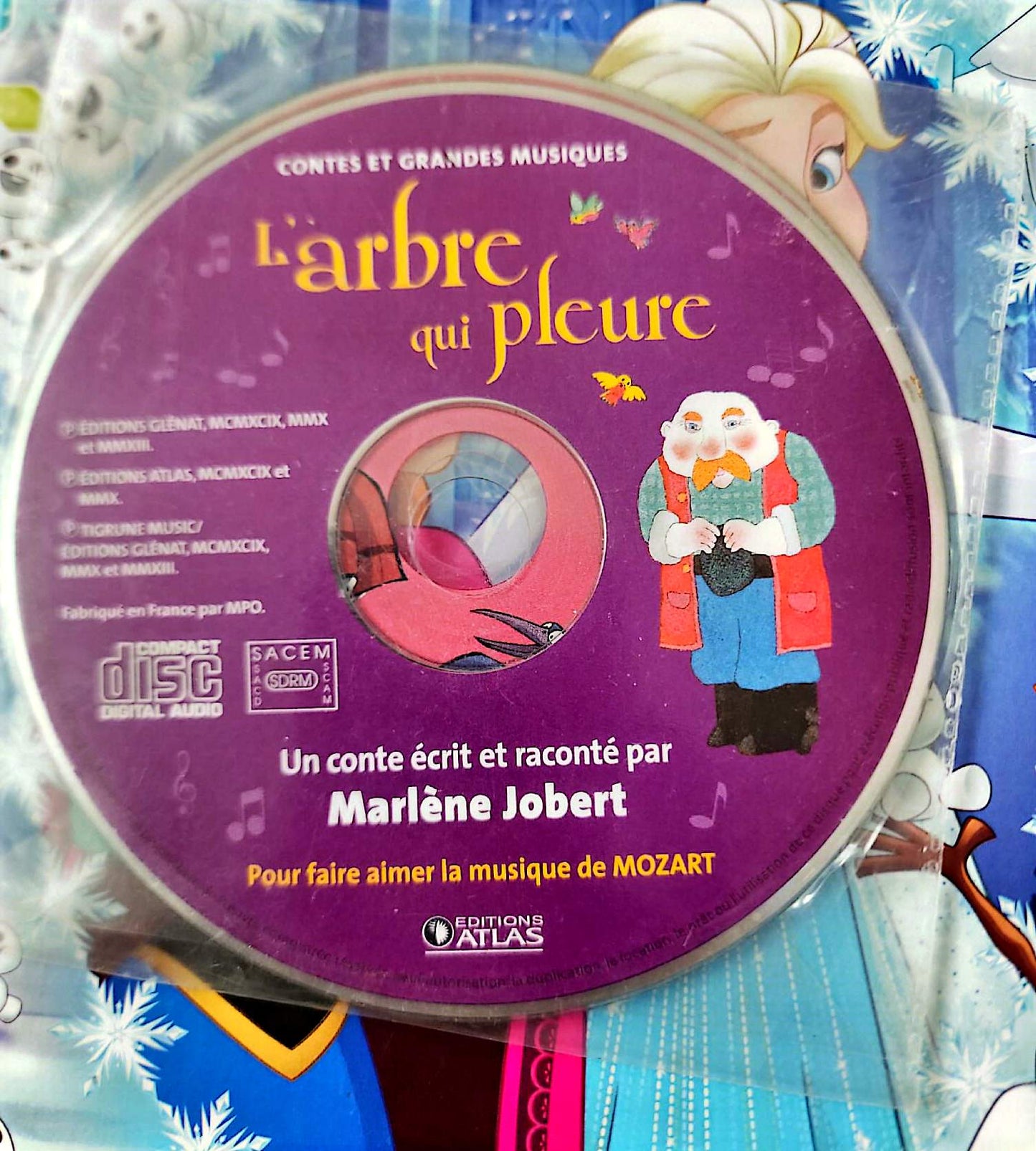 L’Arbre Qui Pleure Marlène Jobert CD Audio Conte Enfant Mozart Éditions Atlas CD Seul Français