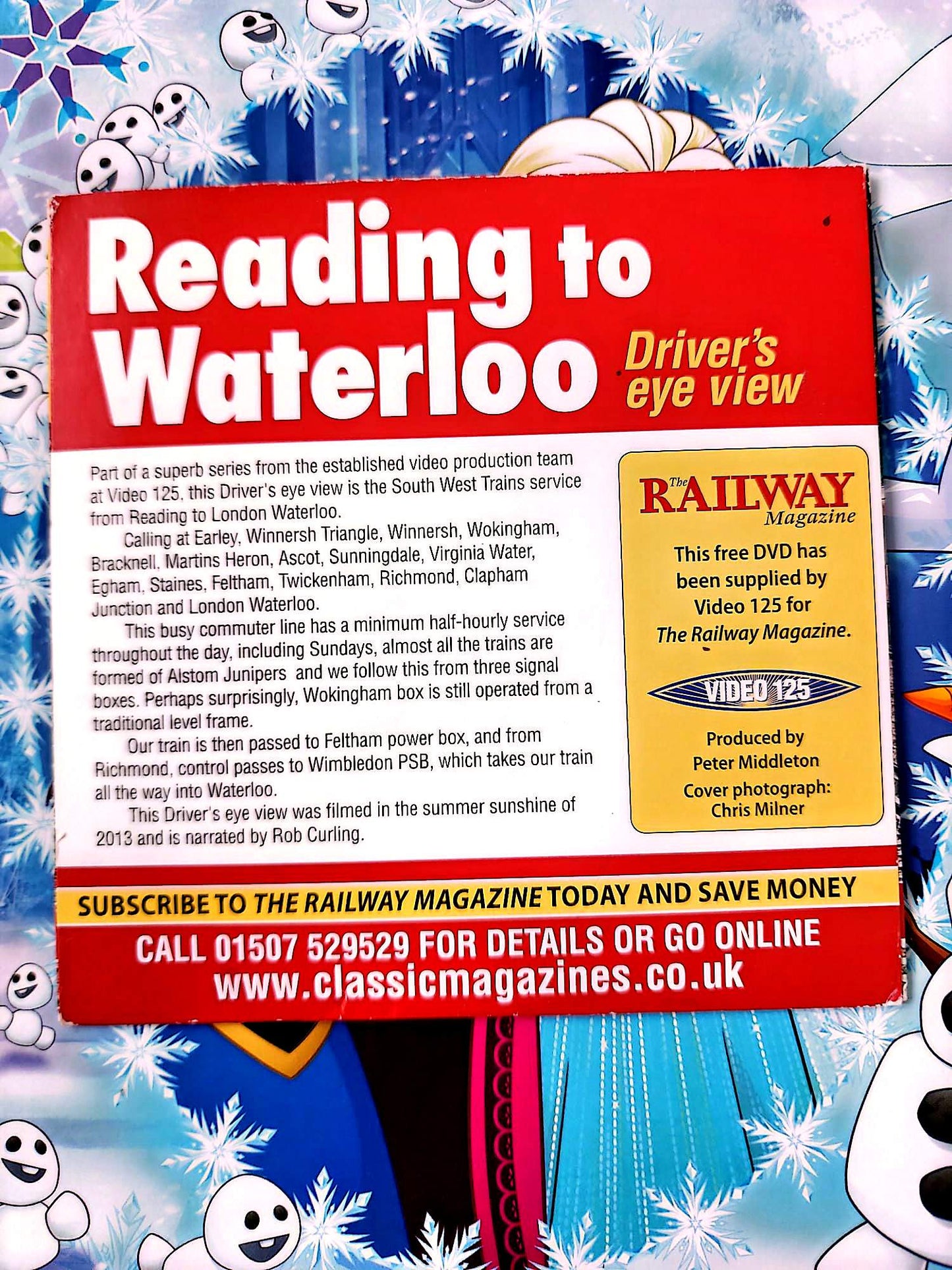 Reading to Waterloo Driver’s Eye View DVD Documentaire Ferroviaire Train Waterloo Anglais
