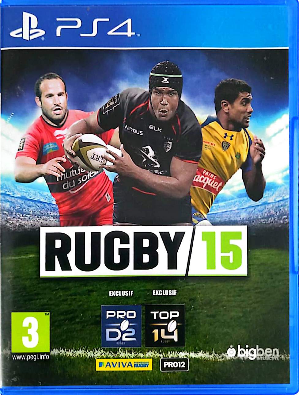 Rugby 15 - Jeu PS4 PlayStation 4 | TOP 14, PRO D2, Aviva Premiership