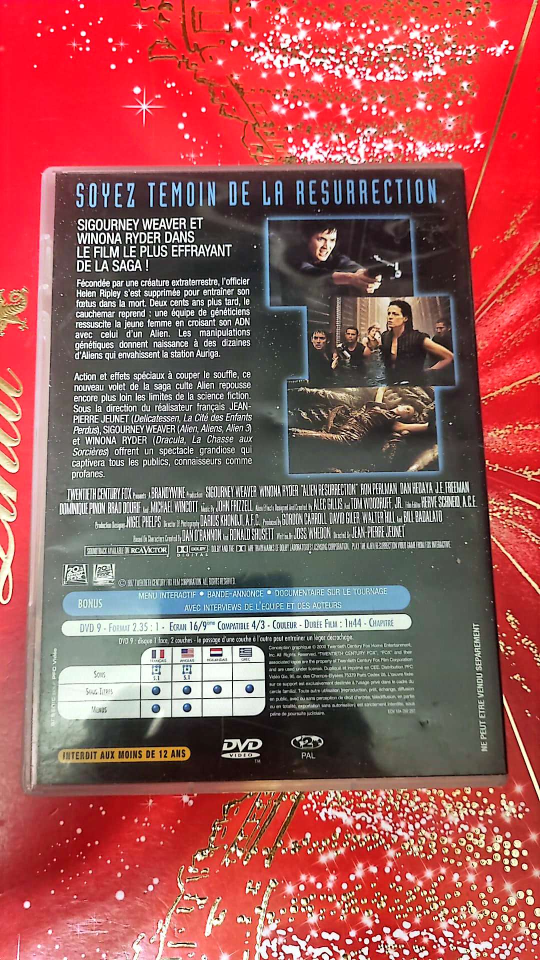 DVD : alien, la résurrection