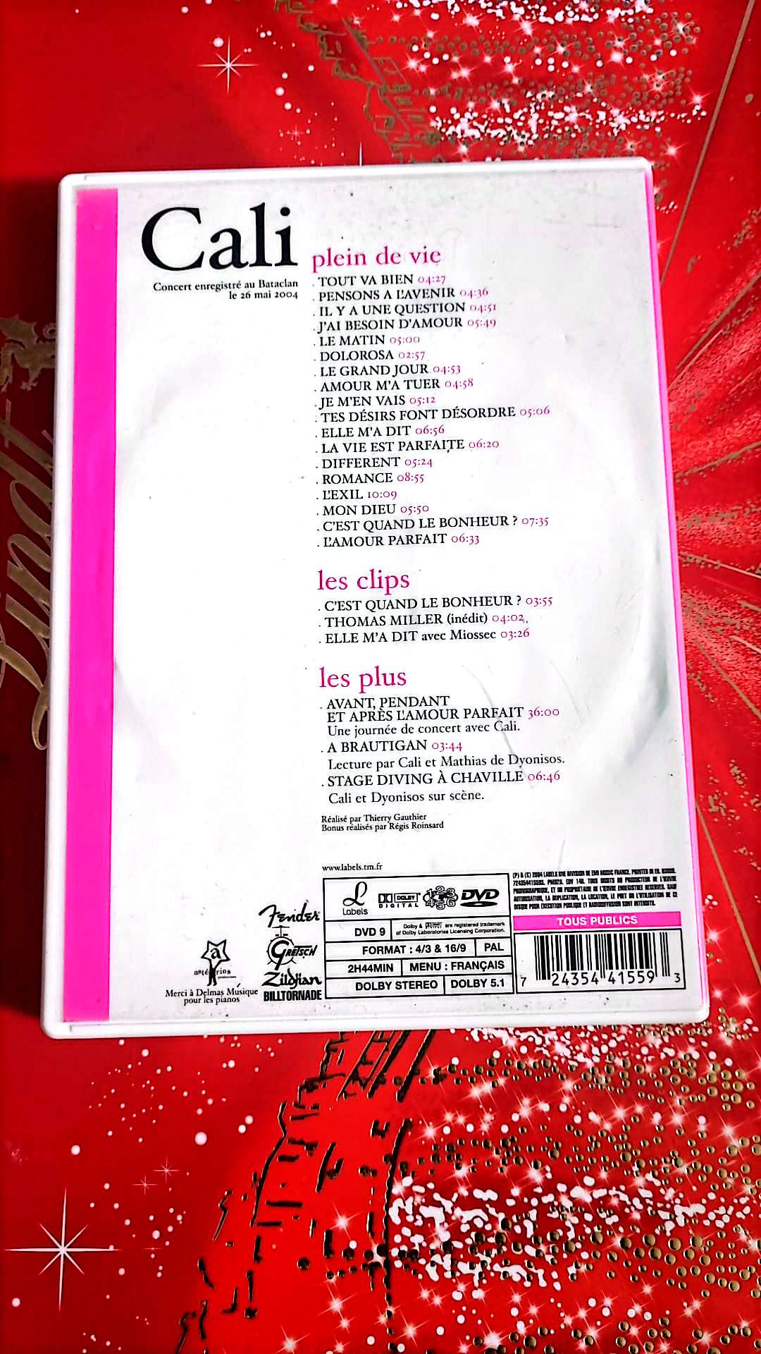 DVD : cali en concert plein de vie