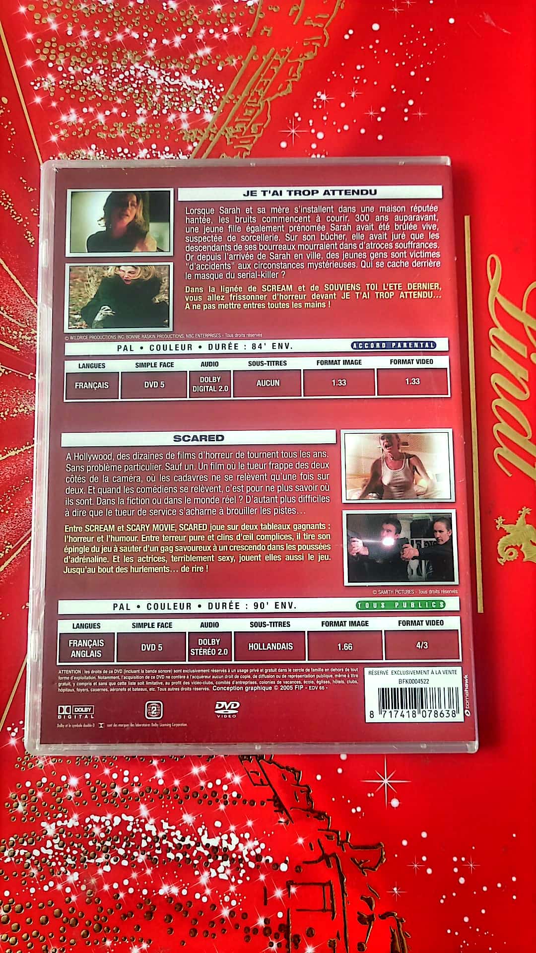 DVD 2films DVD pour le prix d'1 choc je t'ai trop attendue sacred