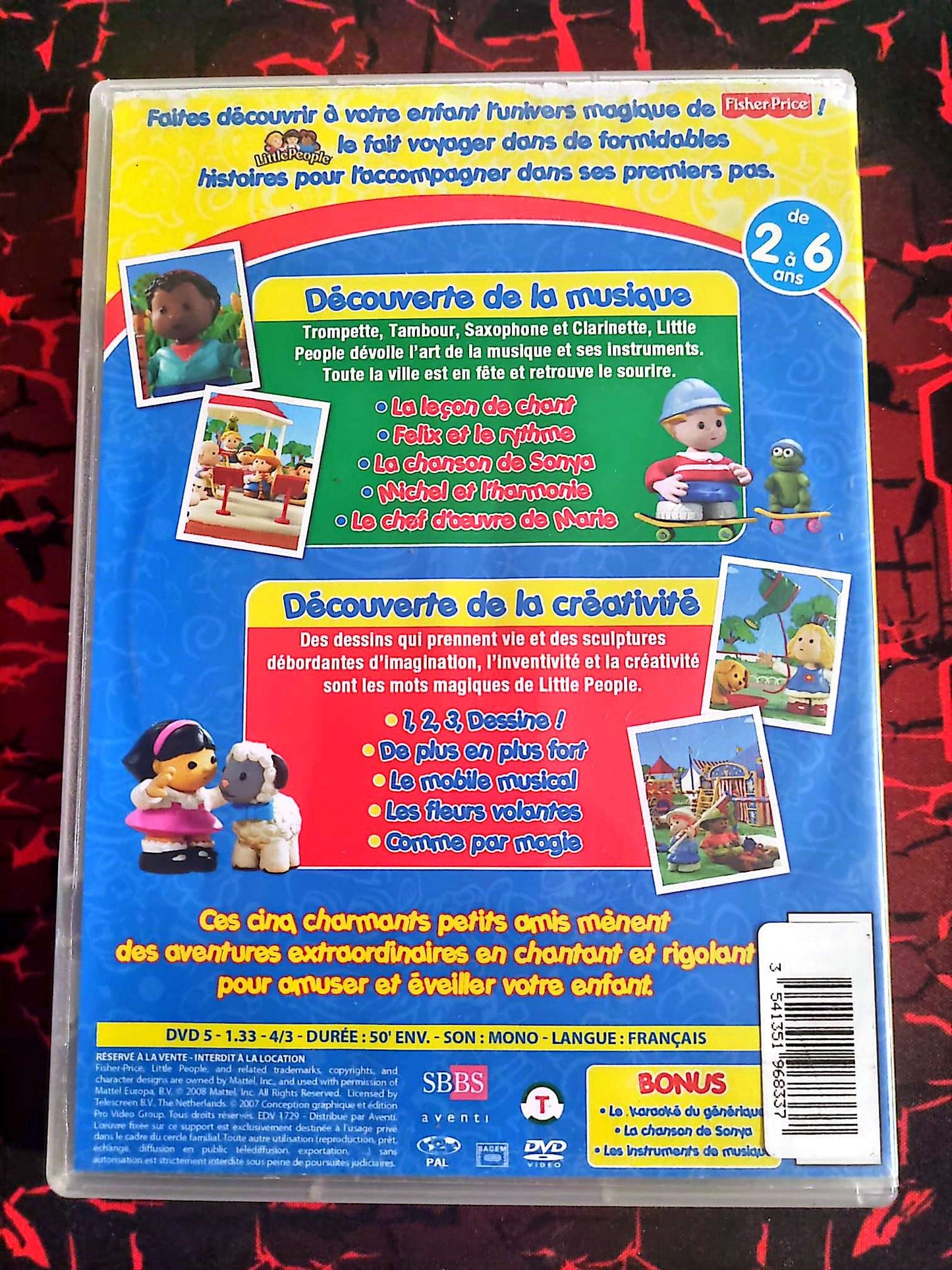 DVD Little People – Découverte de la Musique & Créativité – Fisher-Price – VF – 2 à 6 ans dvd