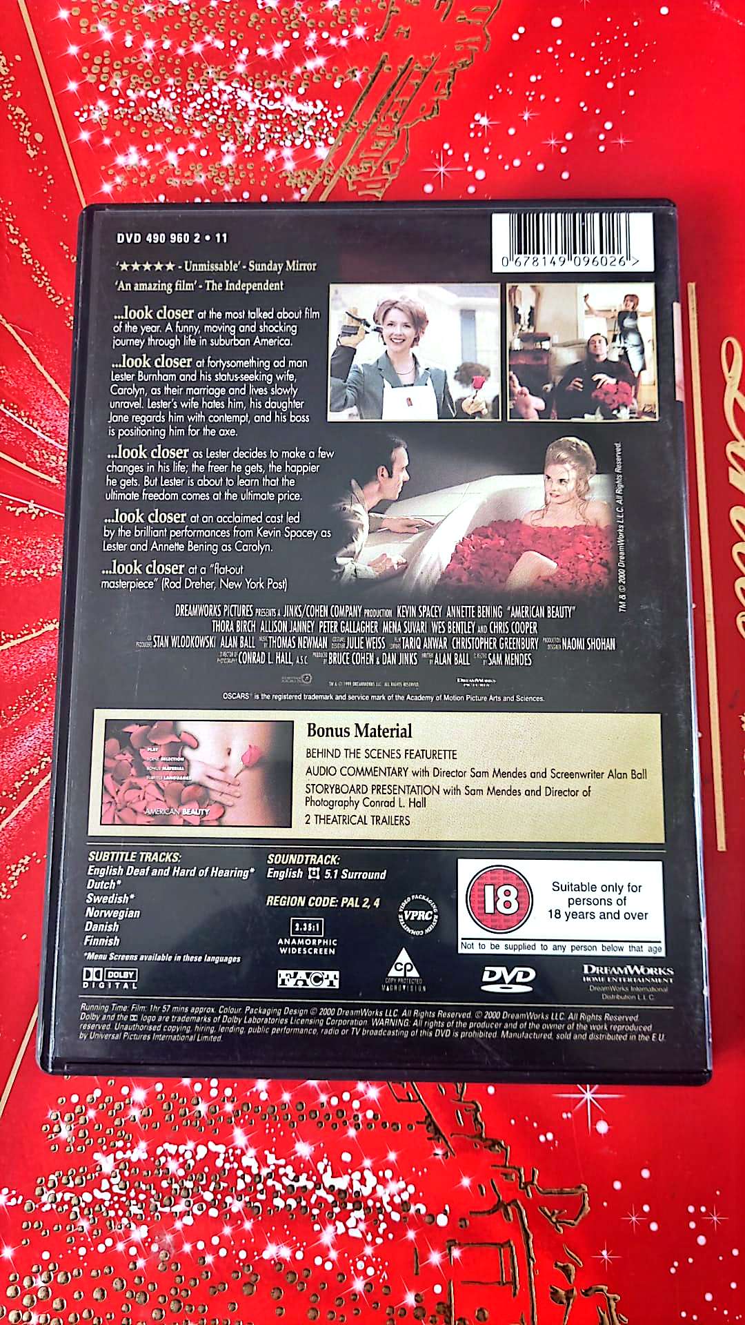 american beauty DVD vendu en Bon état