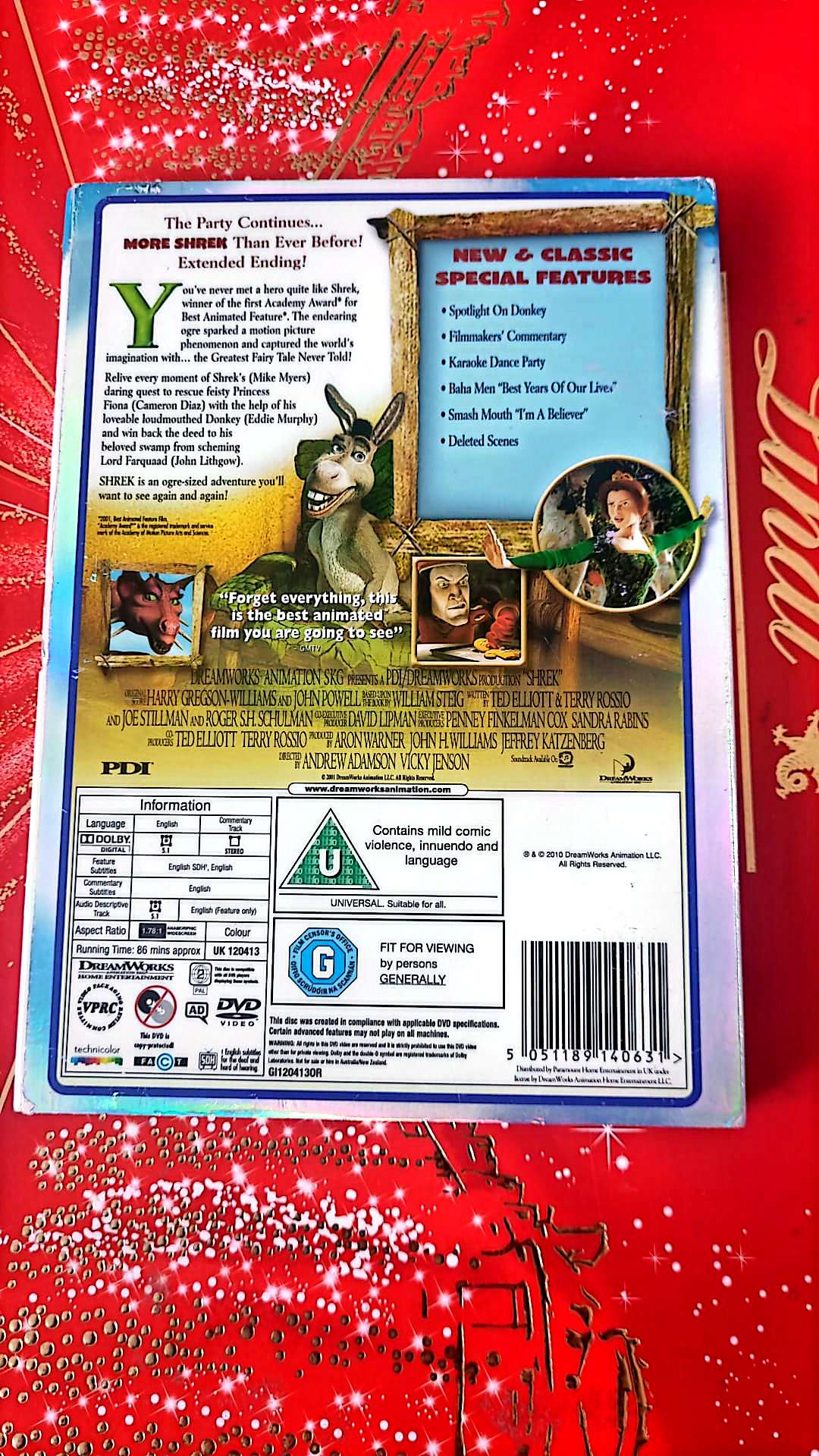 shrek DVD vendu en Bon état