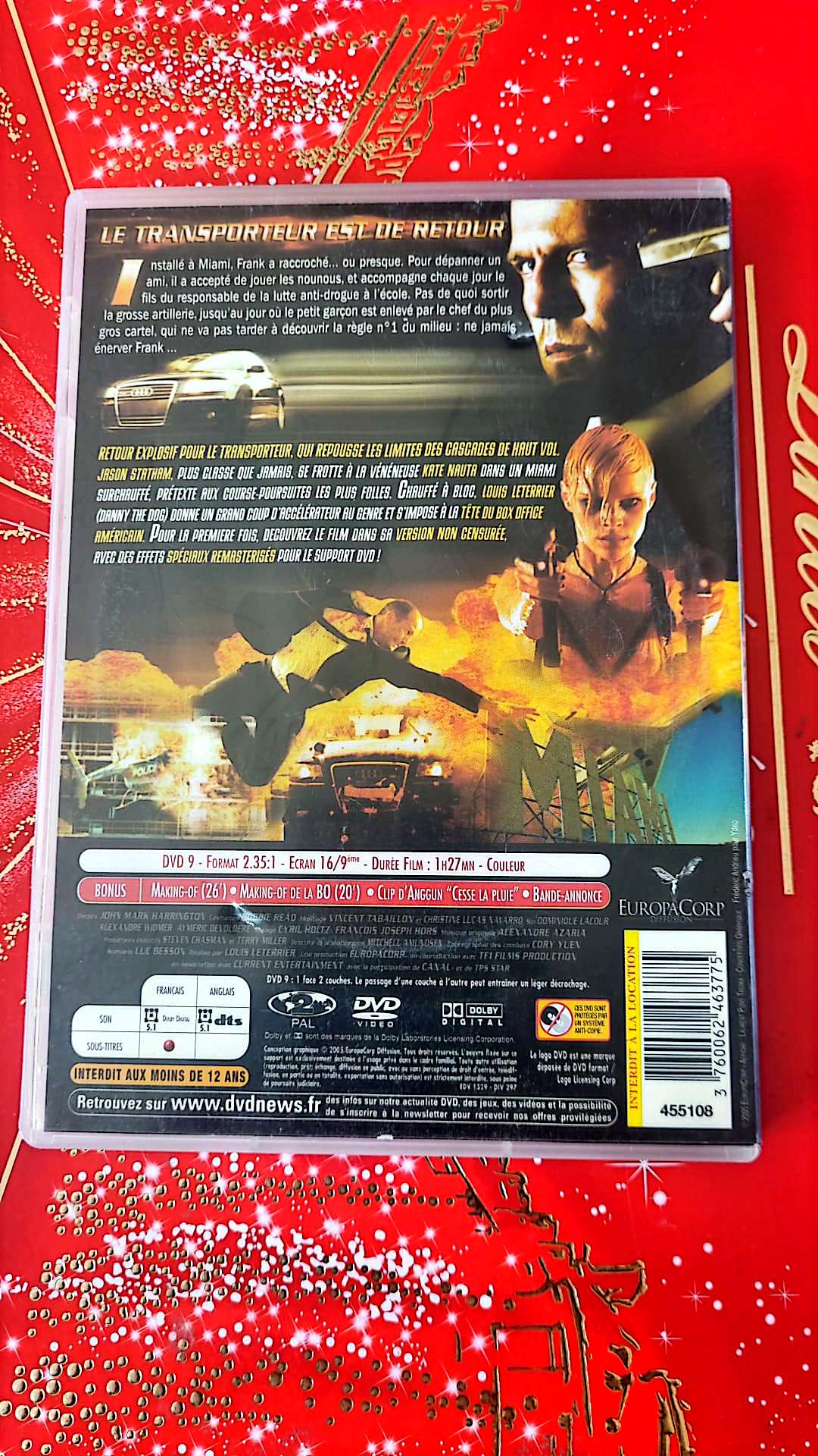 le transporteur 2 DVD vendu en Bon état