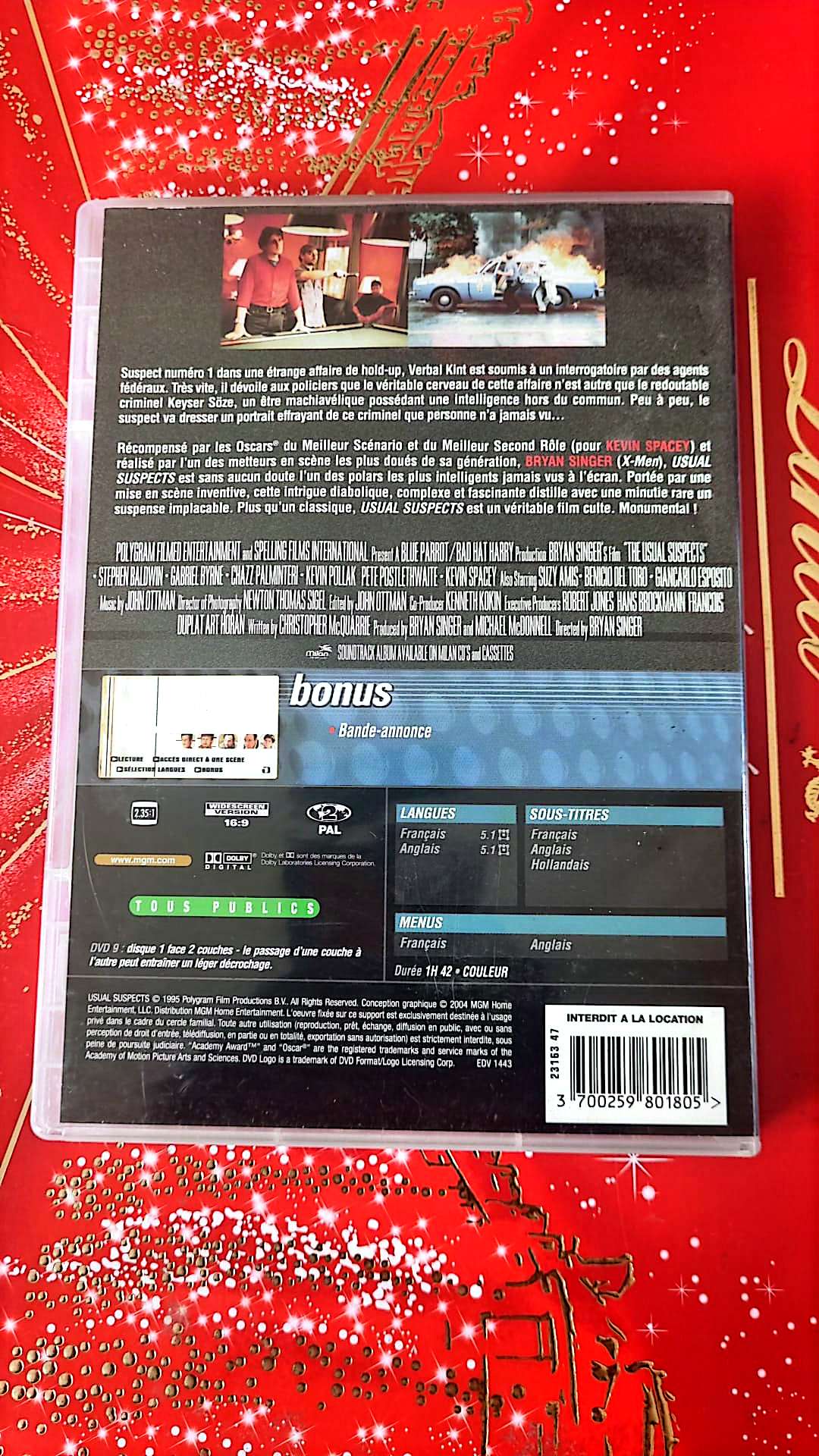 usual suspects DVD vendu en Bon état