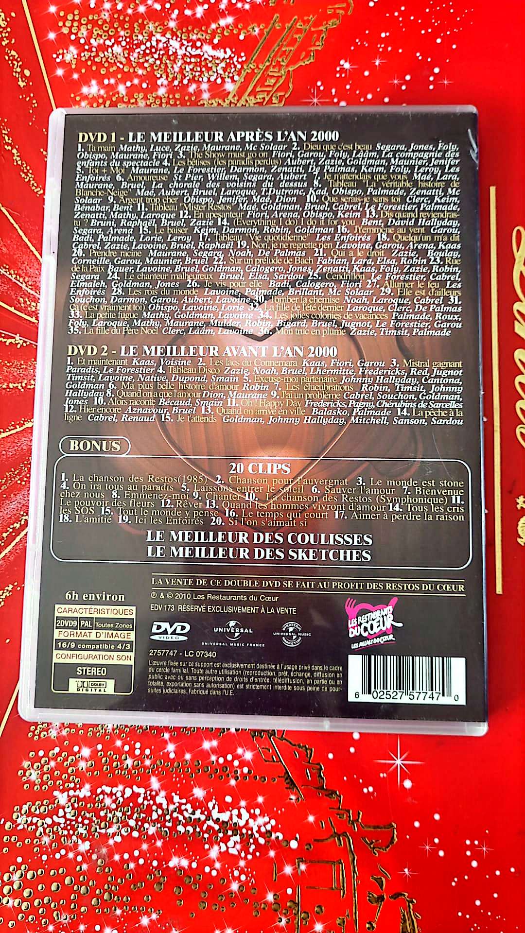 Le meilleur des enfoirés 20 ans DVD vendu en bon état Par blaspo