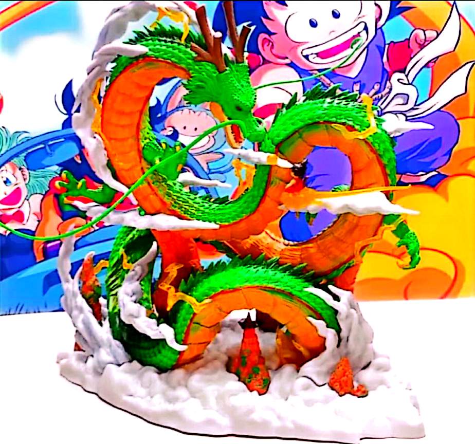 Figurine Shenron Dragon Ball avec Son Goku – PVC – 20 à 22 cm – Figurine décorative manga