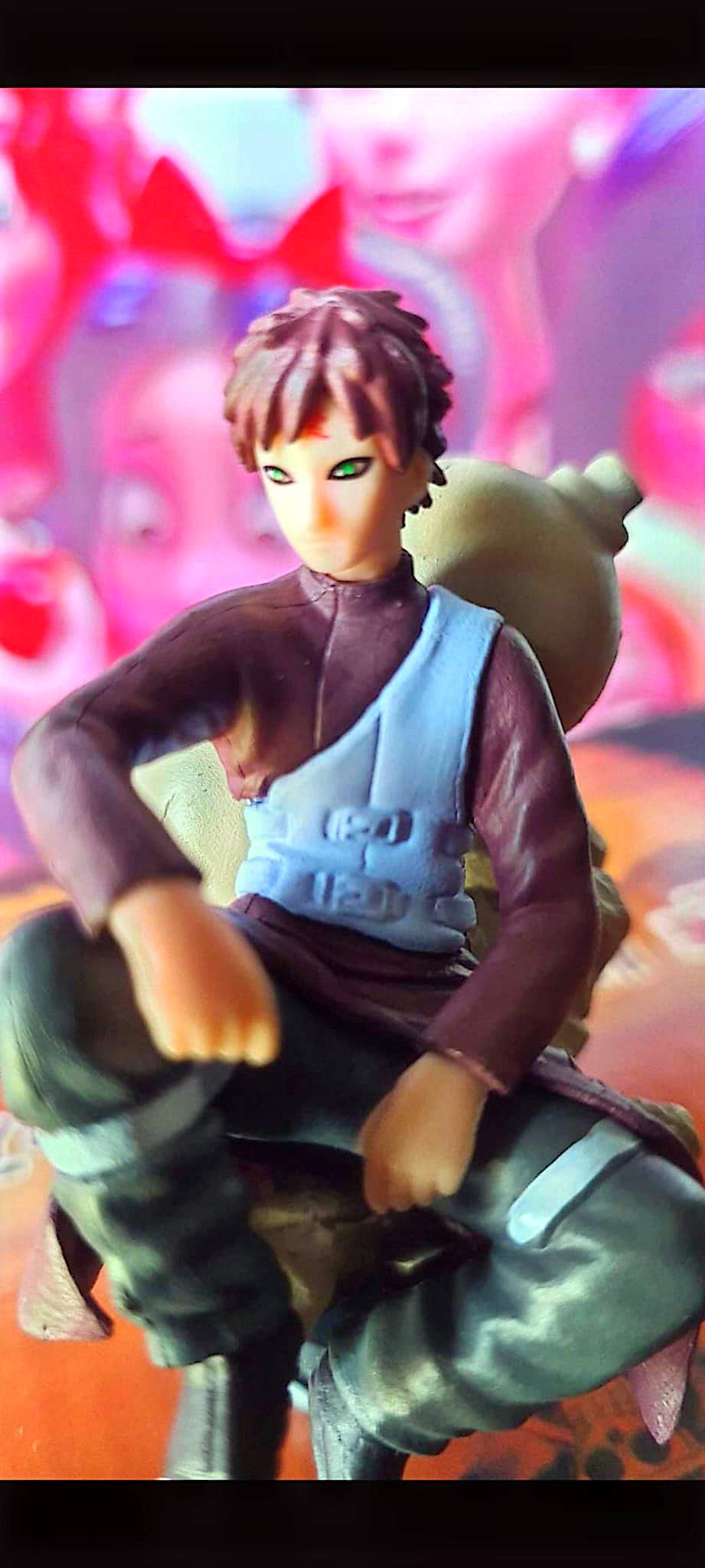 Figurine Naruto Gaara mini PVC 6–7 cm – Personnage manga japonais – Sans boîte