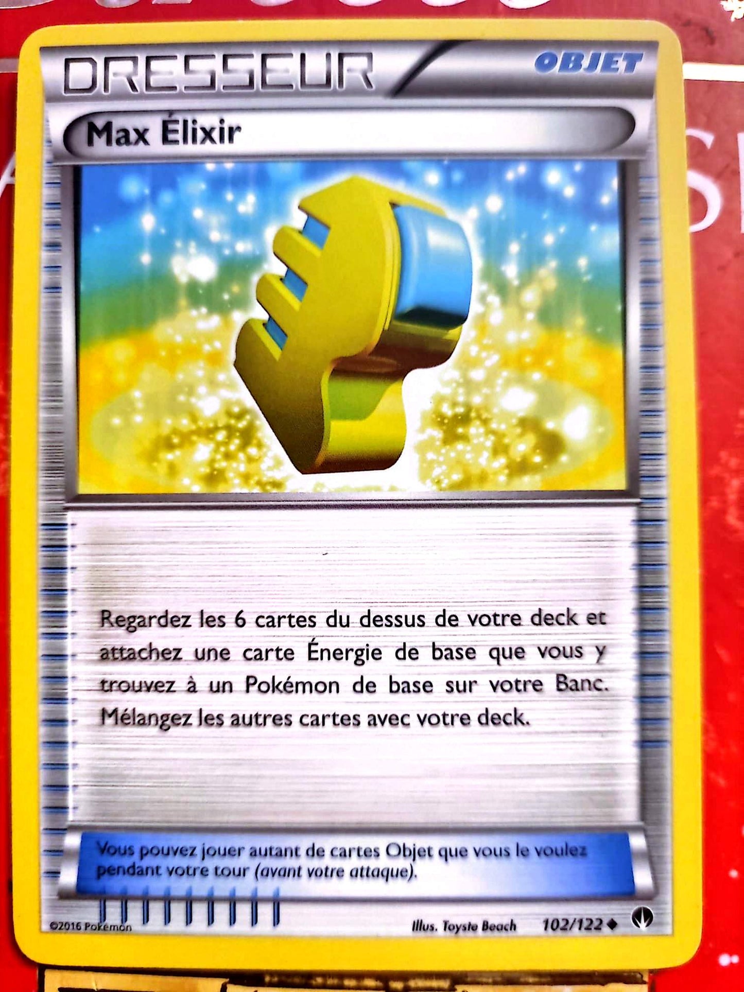 Carte Pokémon Dresseur Max Élixir 102/122 – Version française – Carte à l’unité