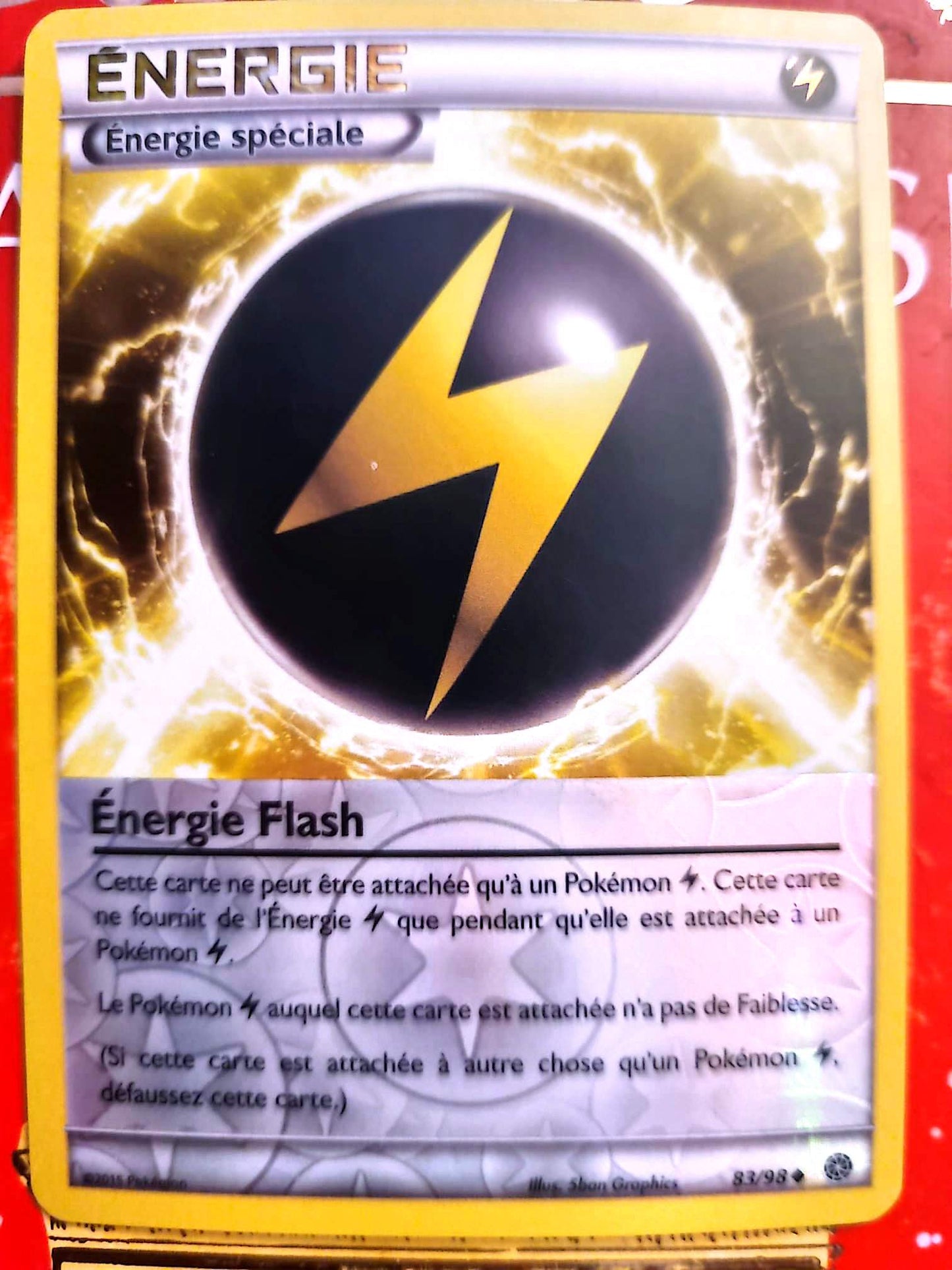 Carte Pokémon Énergie Spéciale Énergie Flash 83/98 – Version française – Carte à l’unité