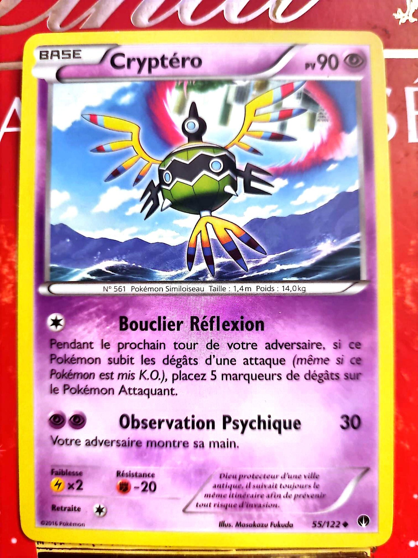 Carte Pokémon Cryptéro 55/122 – Pokémon Similoiseau – Carte Officielle Française