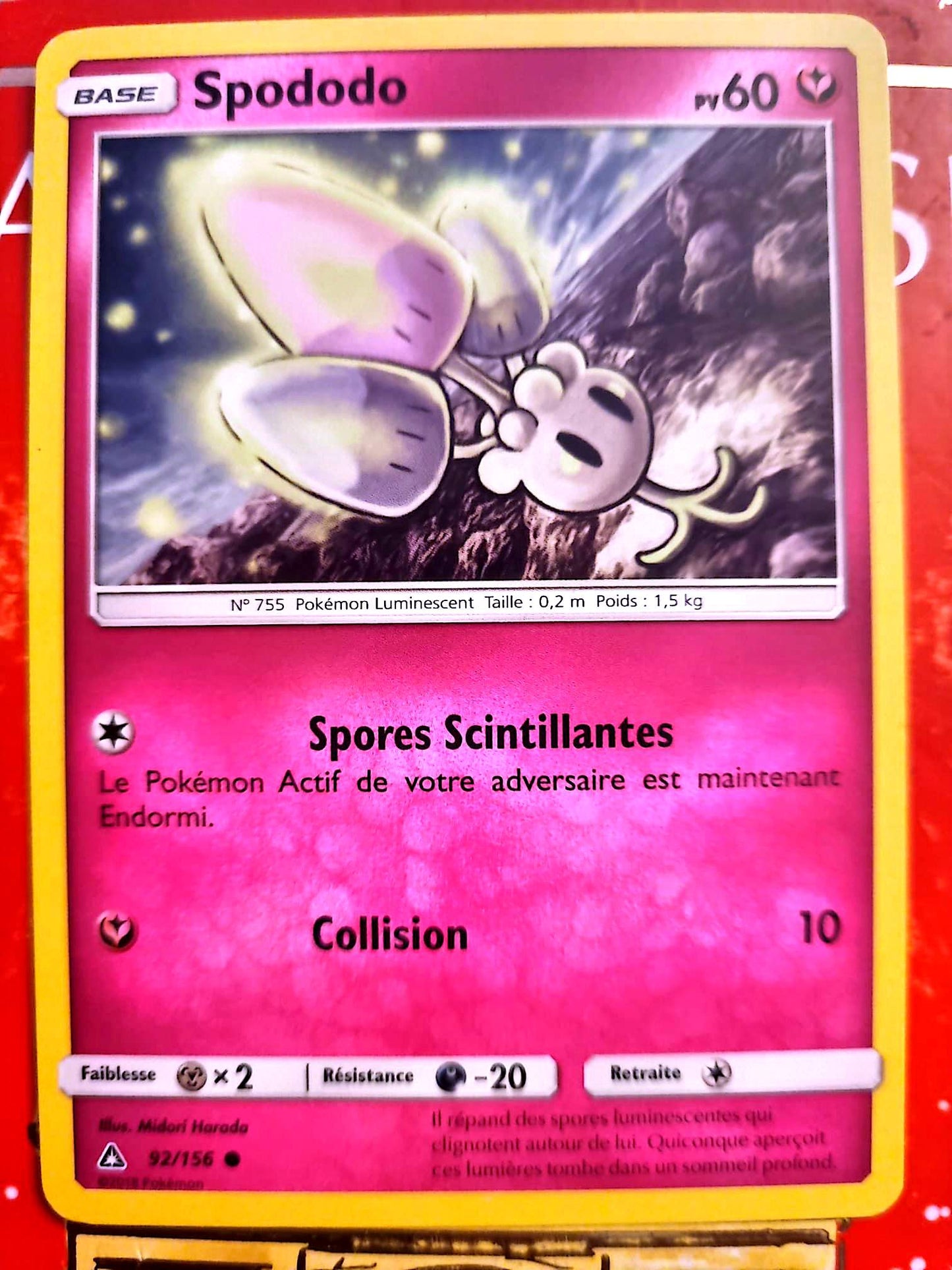 Carte Pokémon Spododo 92/156 – Version française – Carte à l’unité
