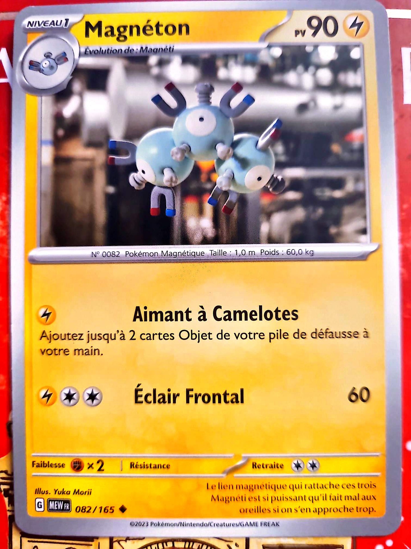 Carte Pokémon Magnéton 082/165 – Pokémon Magnétique – Carte Officielle Française