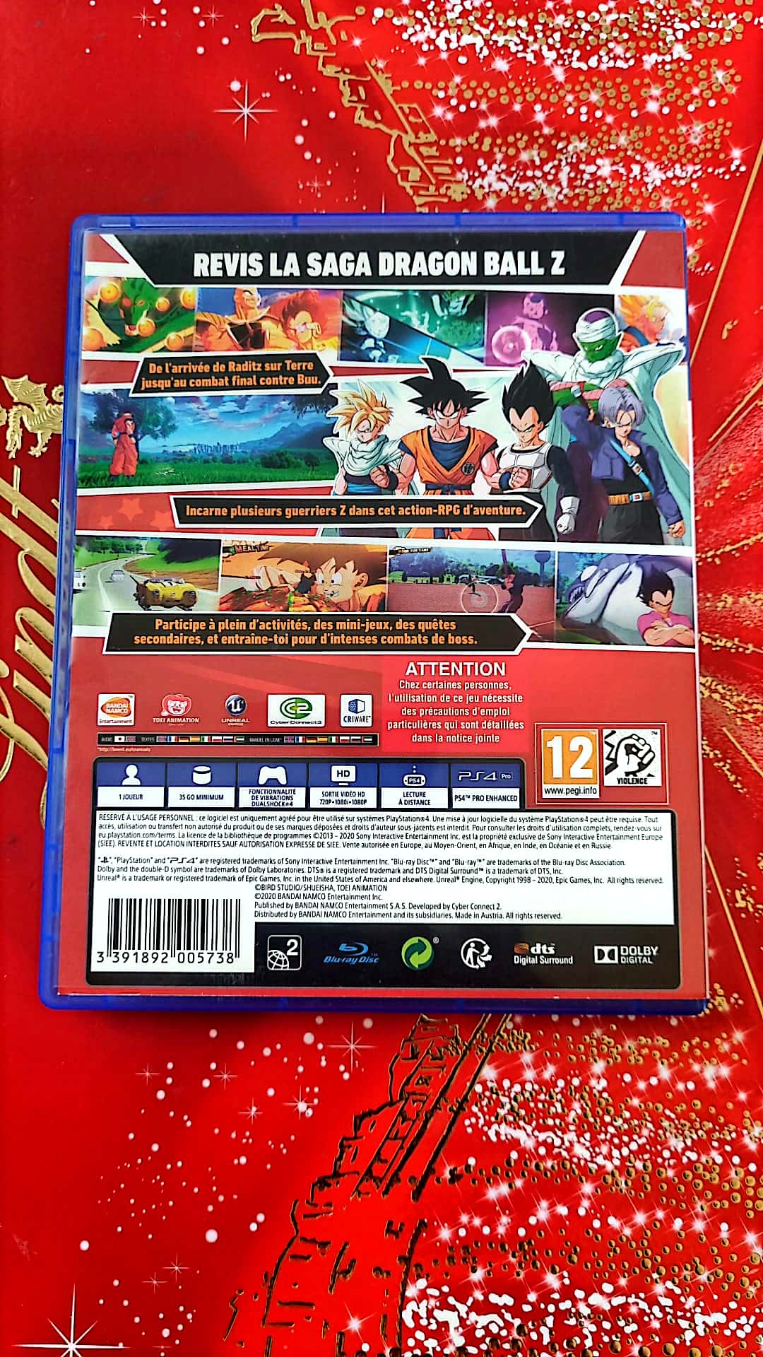 Jeu vidéo PS4 : dragon ball z kakarot