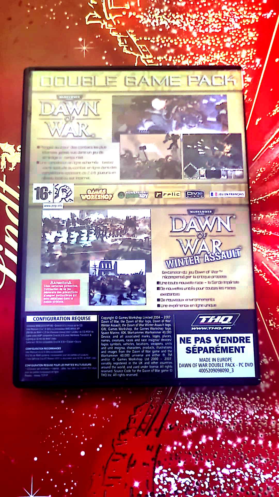 PC – Warhammer 40, 000: Dawn of War + Winter Assault(Double Pack)– Jeu de stratégie en temps réel – Version française – Édition WCG 2005