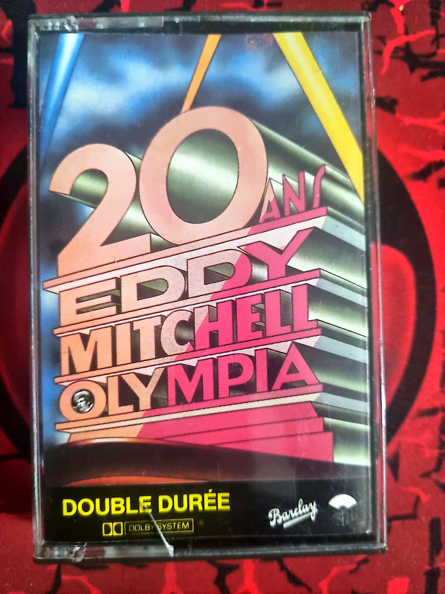 Cassette Audio Eddy Mitchell – 20 ans à l’Olympia – Live – Double Durée cassette audio