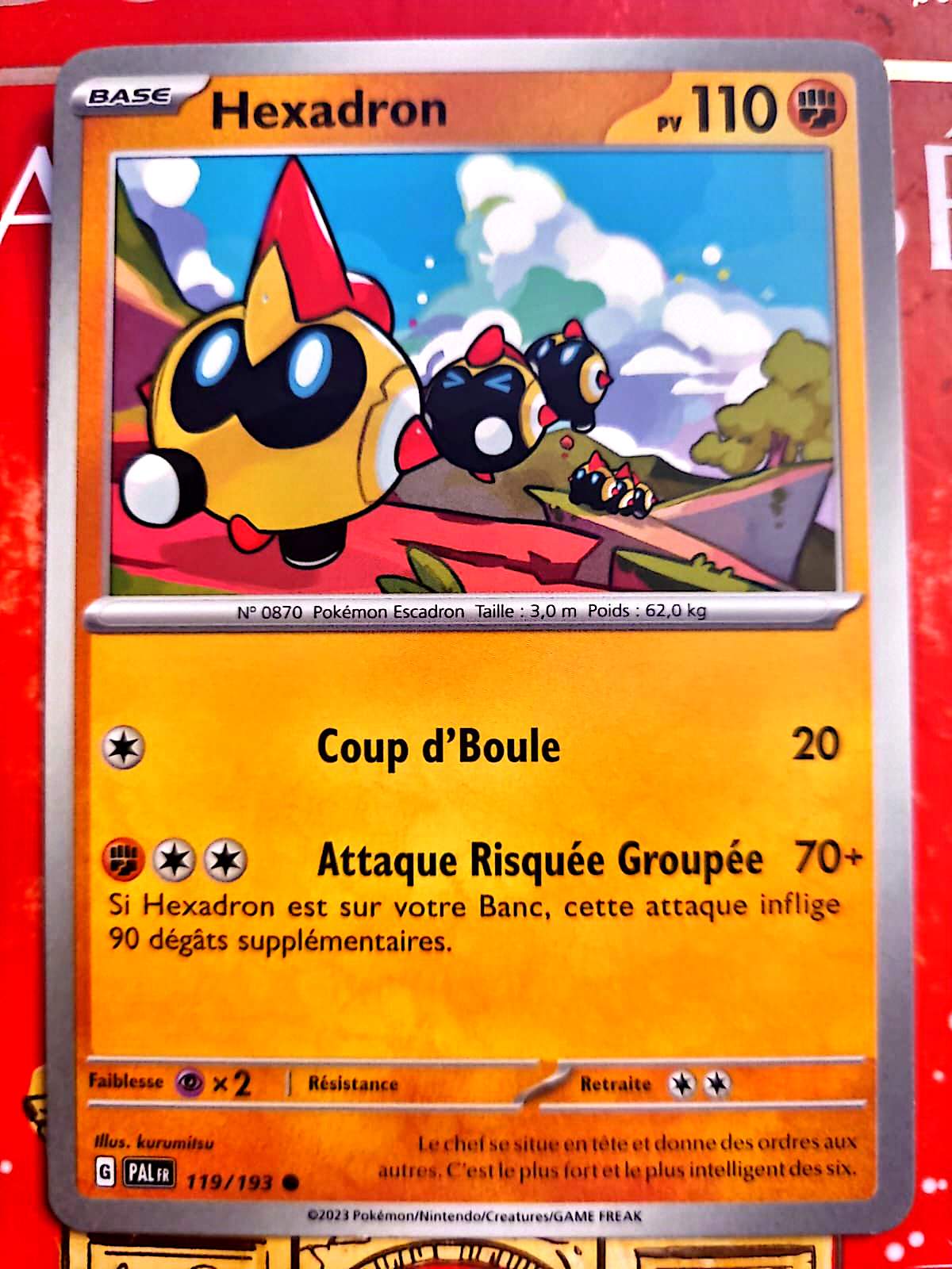 Carte Pokémon Hexadron 119/193 – Version française – Carte à l’unité