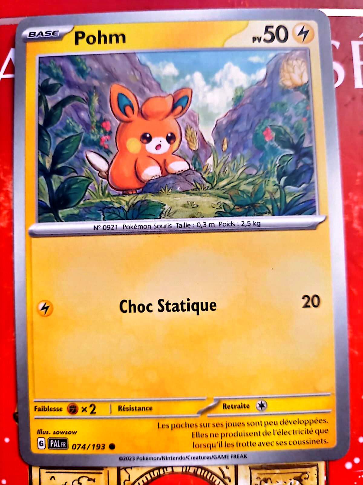 Carte Pokémon Pohm 074/193 – Version française – Carte à l’unité