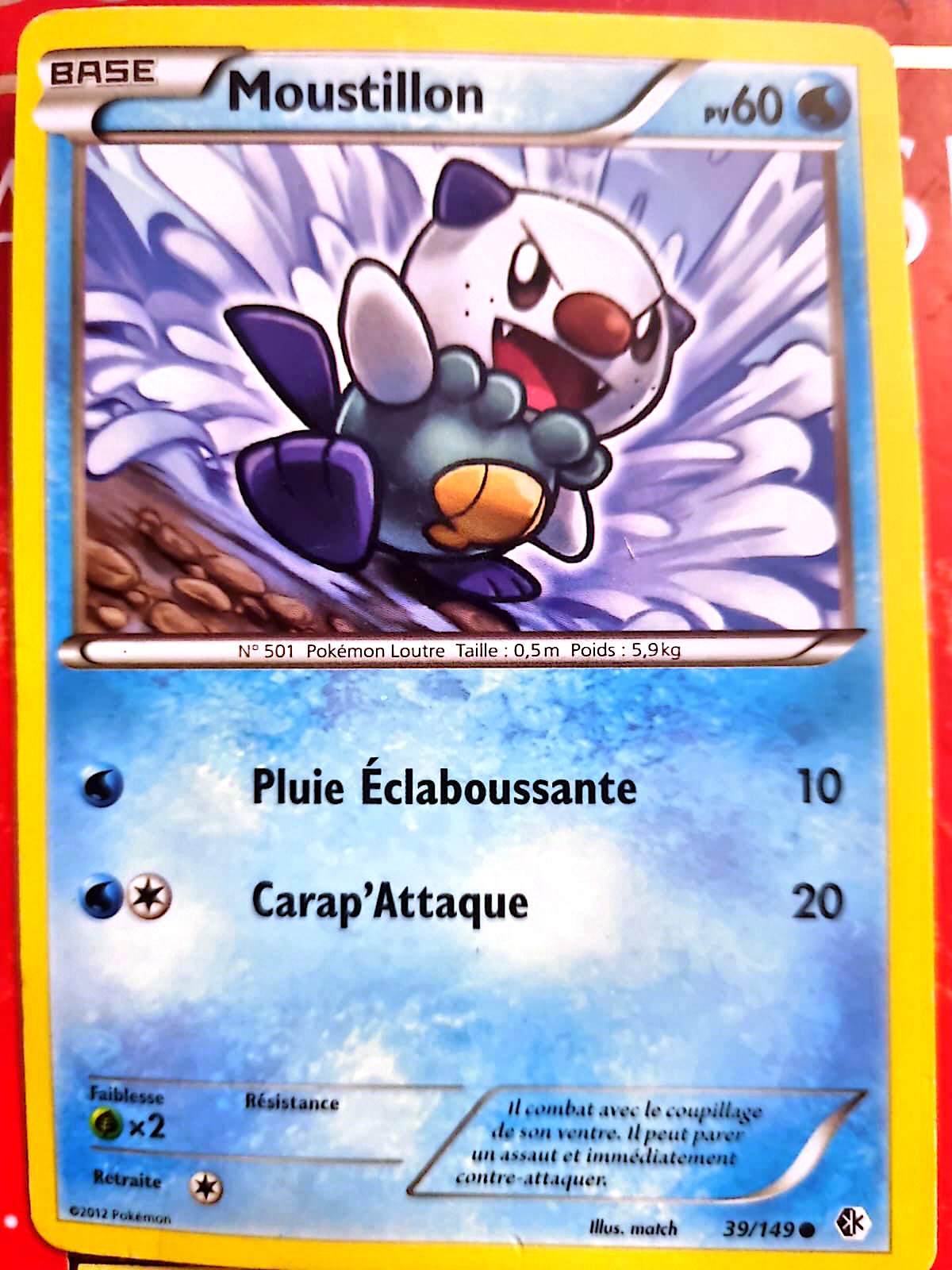 Carte Pokémon Moustillon 39/149 – Version française – Carte à l’unité