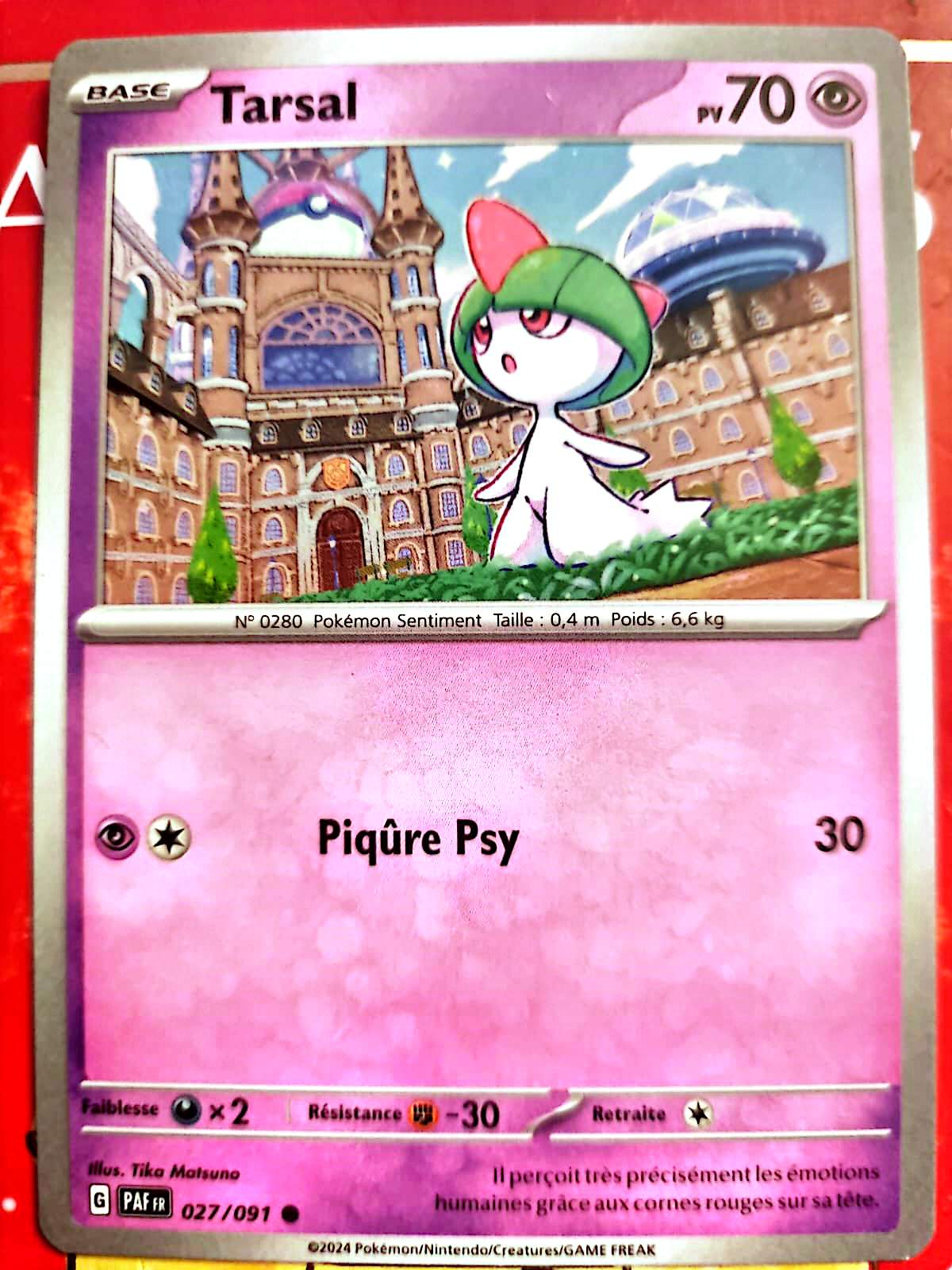 Carte Pokémon Tarsal 027/091 – Version française – Carte à l’unité
