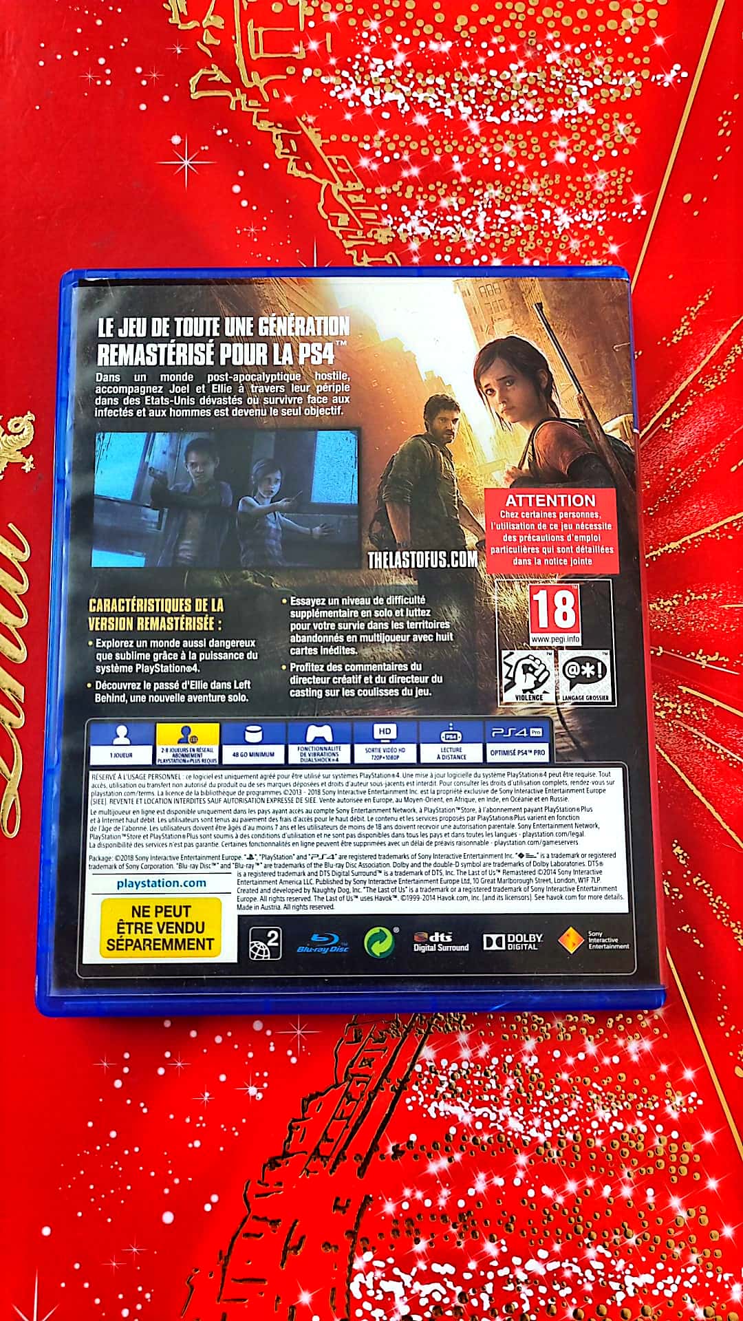 Jeu vidéo PS4 : the last of us ps4