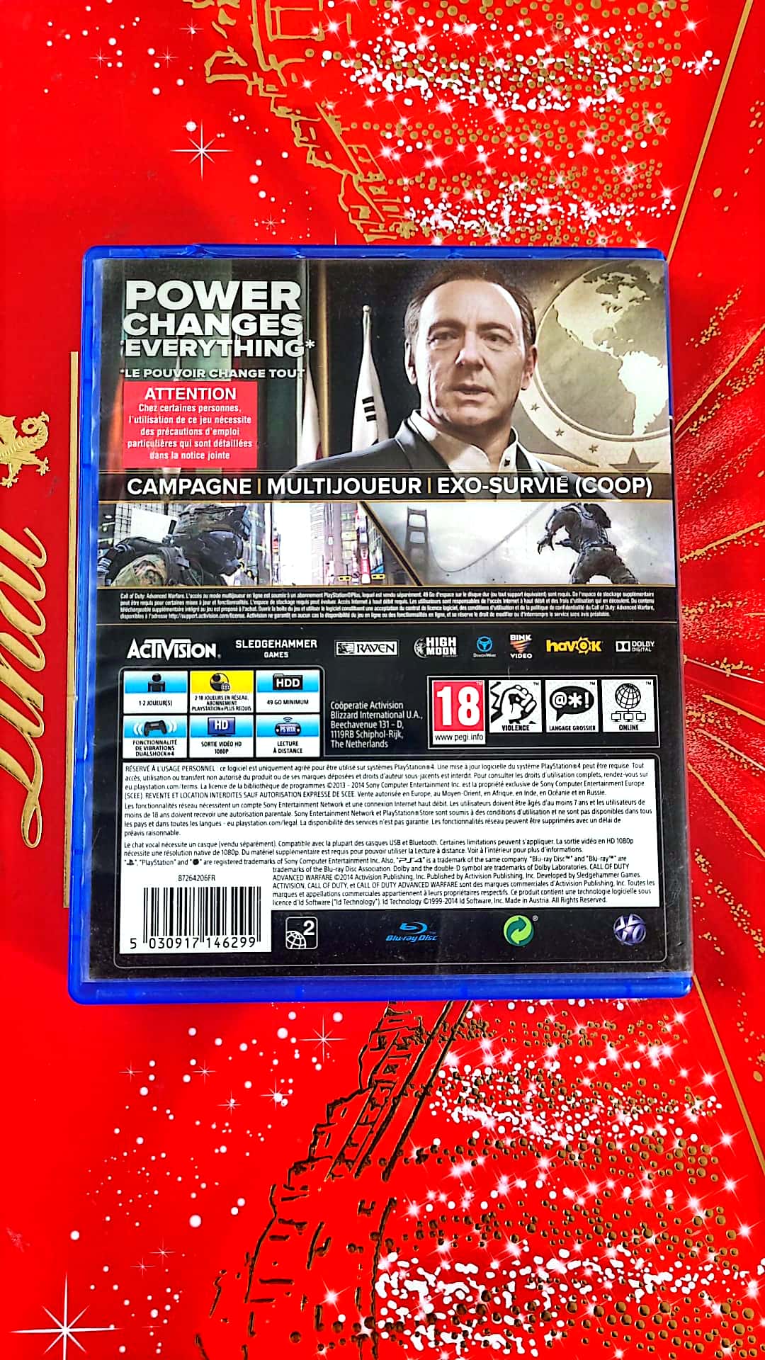 Jeu vidéo PS4 : call of duty advanced warfare ps4