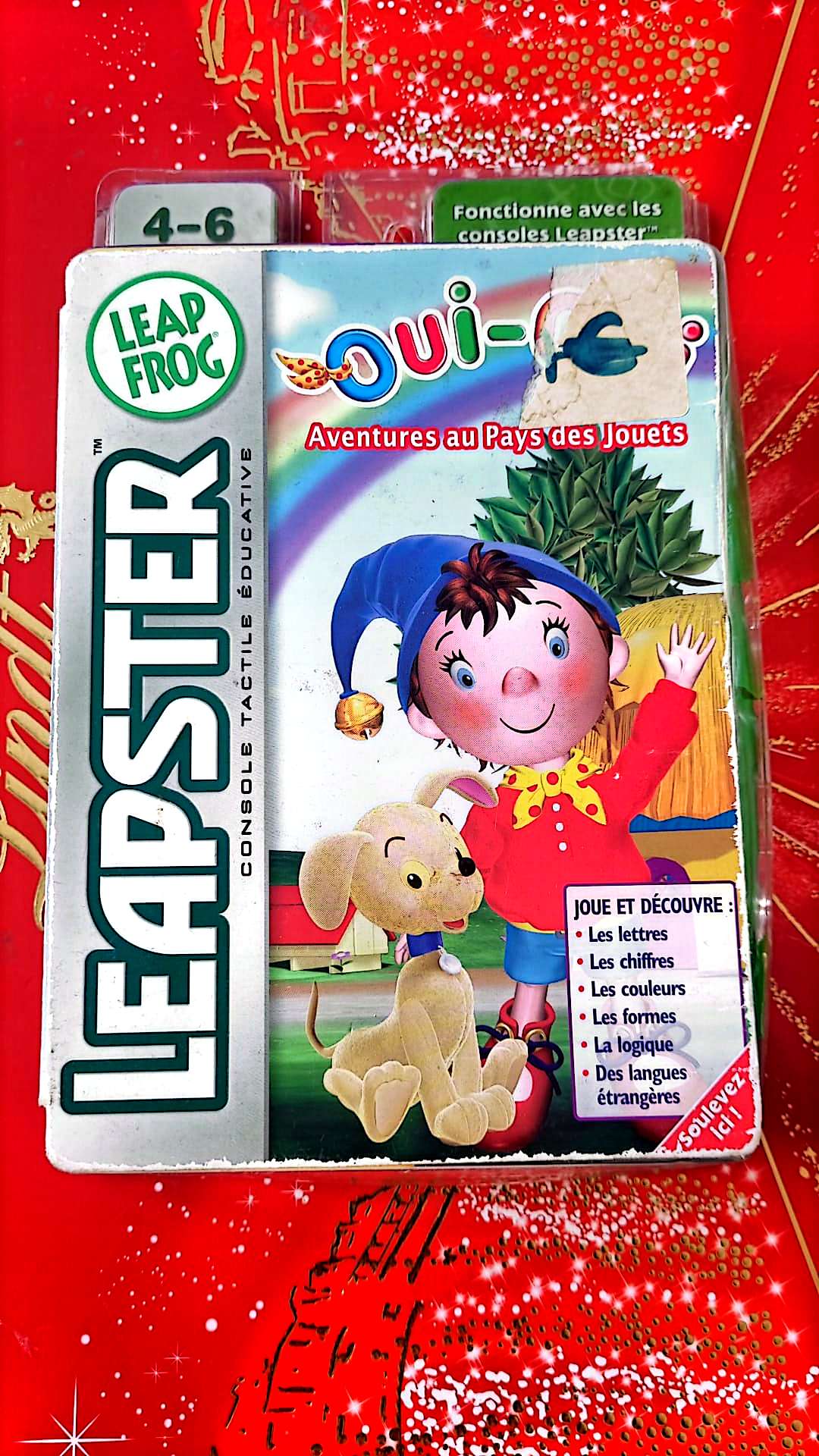 Jeu vidéo : Cartouche éducative LeapFrog Leapster – Oui-Oui : Aventures au Pays des Jouets (4-6 ans, version française, apprentissage lettres et chiffres)
