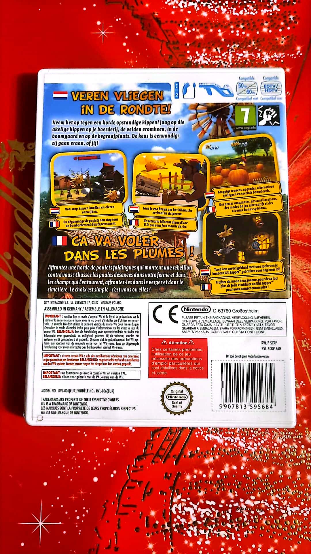 Jeu vidéo Wii : chicken riot