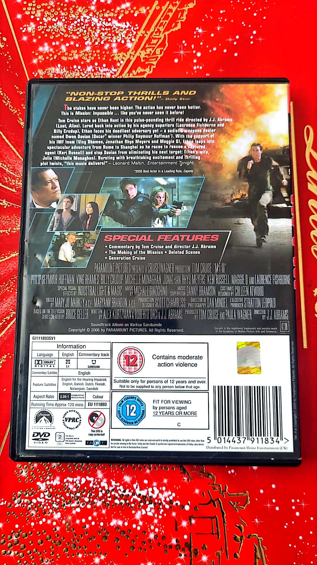 Tom Cruise M:I:III DVD