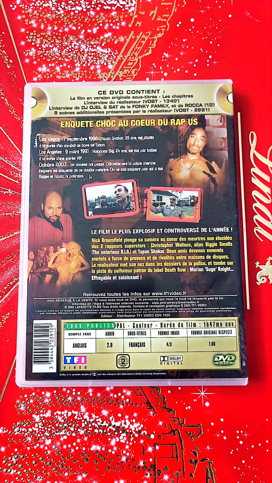 Biggie et Tupac film DVD vendu en Bon état Par blaspo