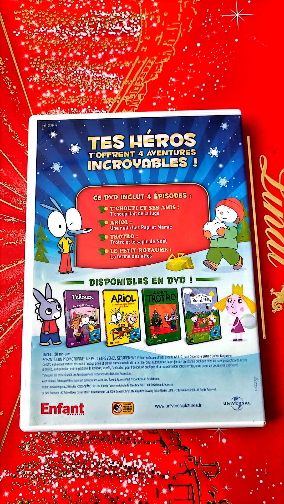 DVD Pour Noël – T’Choupi, Ariol, Trotro, Le Petit Royaume de Ben et Holly
