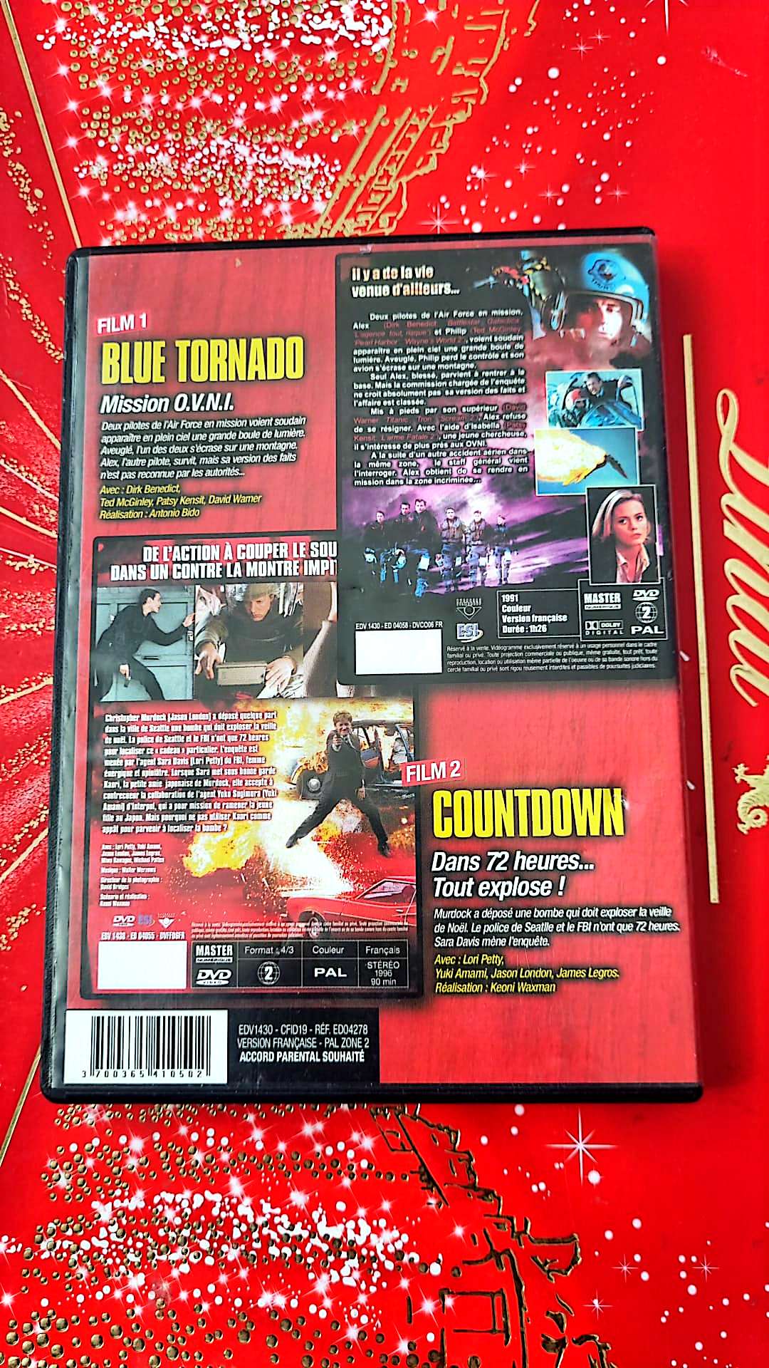 DVD Coffret 2 Films – Blue Tornado Mission OVNI + Countdown 72 Heures Tout Explose