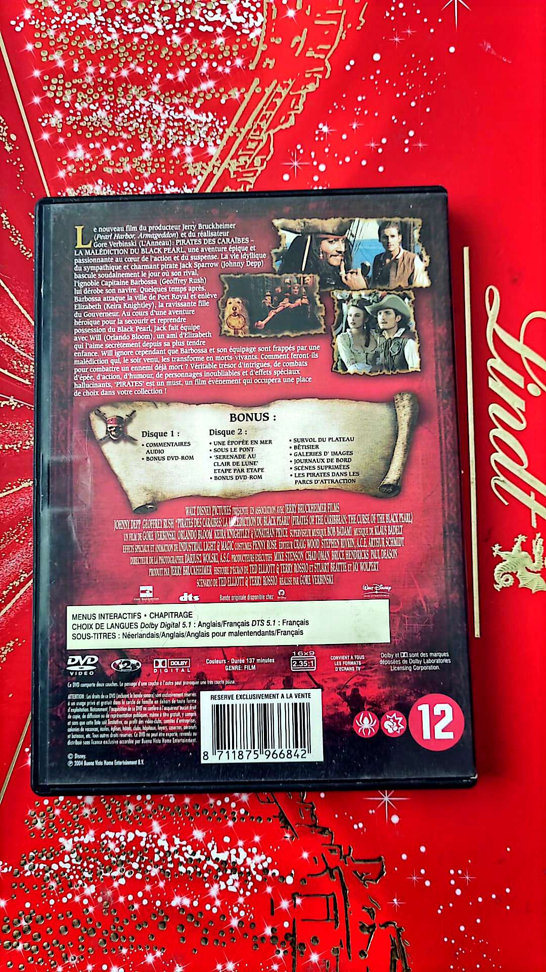 pirates des caraïbes la malédiction du black pearl DVD