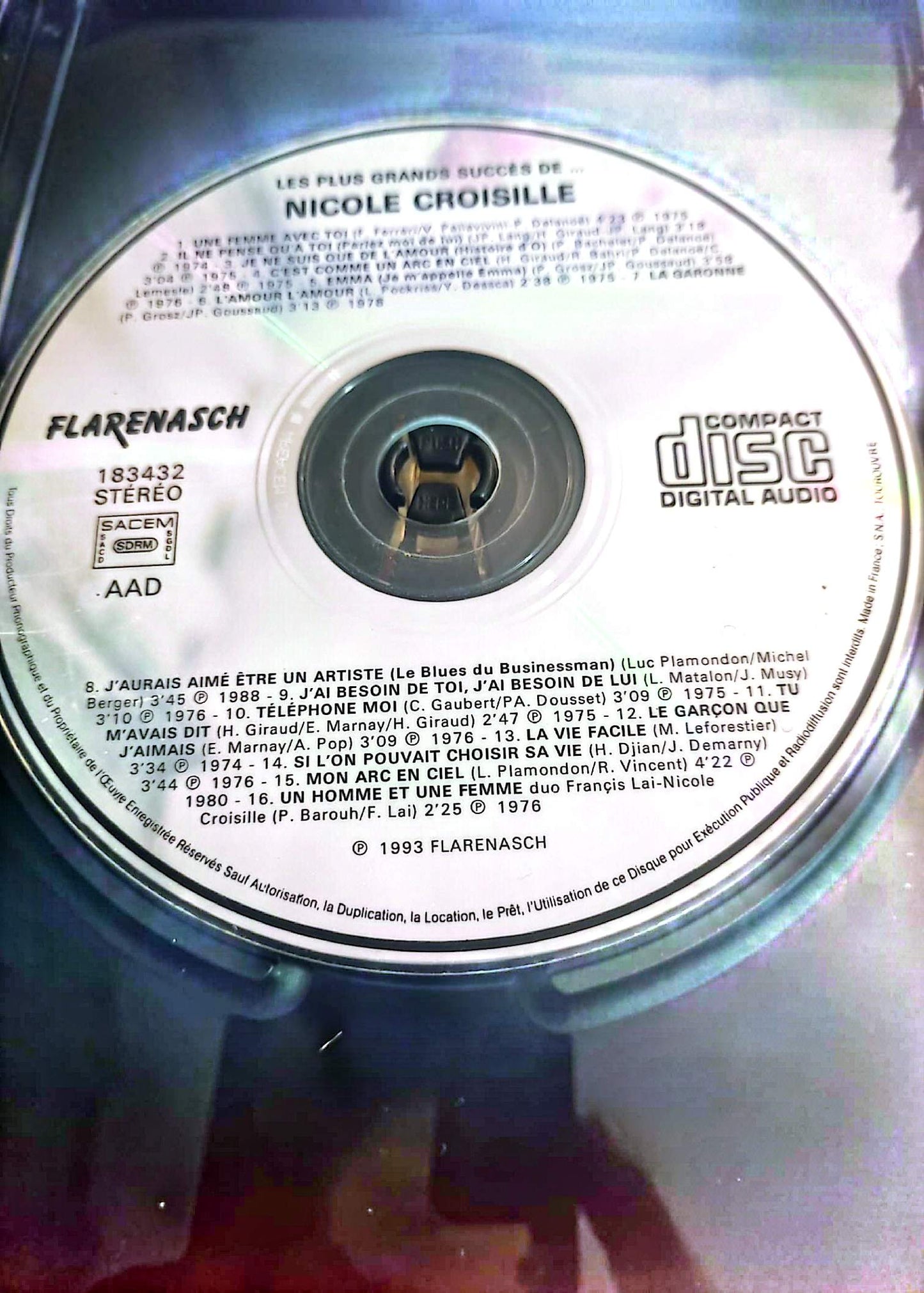 Nicole Croisille – Les Plus Grands Succès – CD Audio – CD Seul