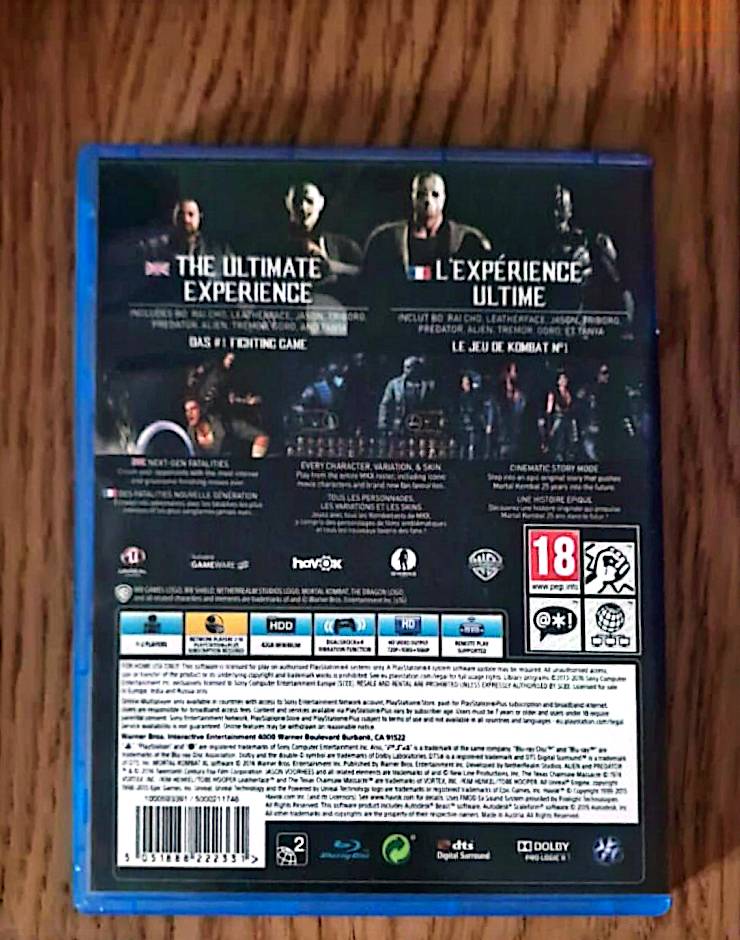 Jeu vidéo PS4 : Mortal Kombat XL PS4