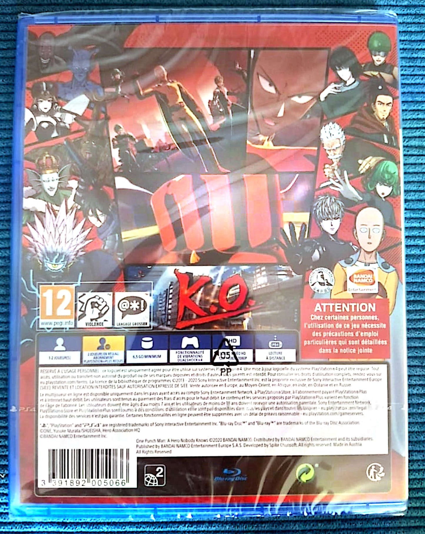 Jeu vidéo PS4 : one punch man un héros que personne ne connaît