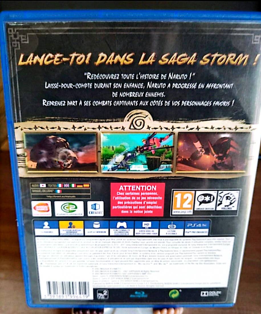 Jeu vidéo PS4 : Naruto Shippuden Ultimate Ninja Storm Trilogy sur PS4