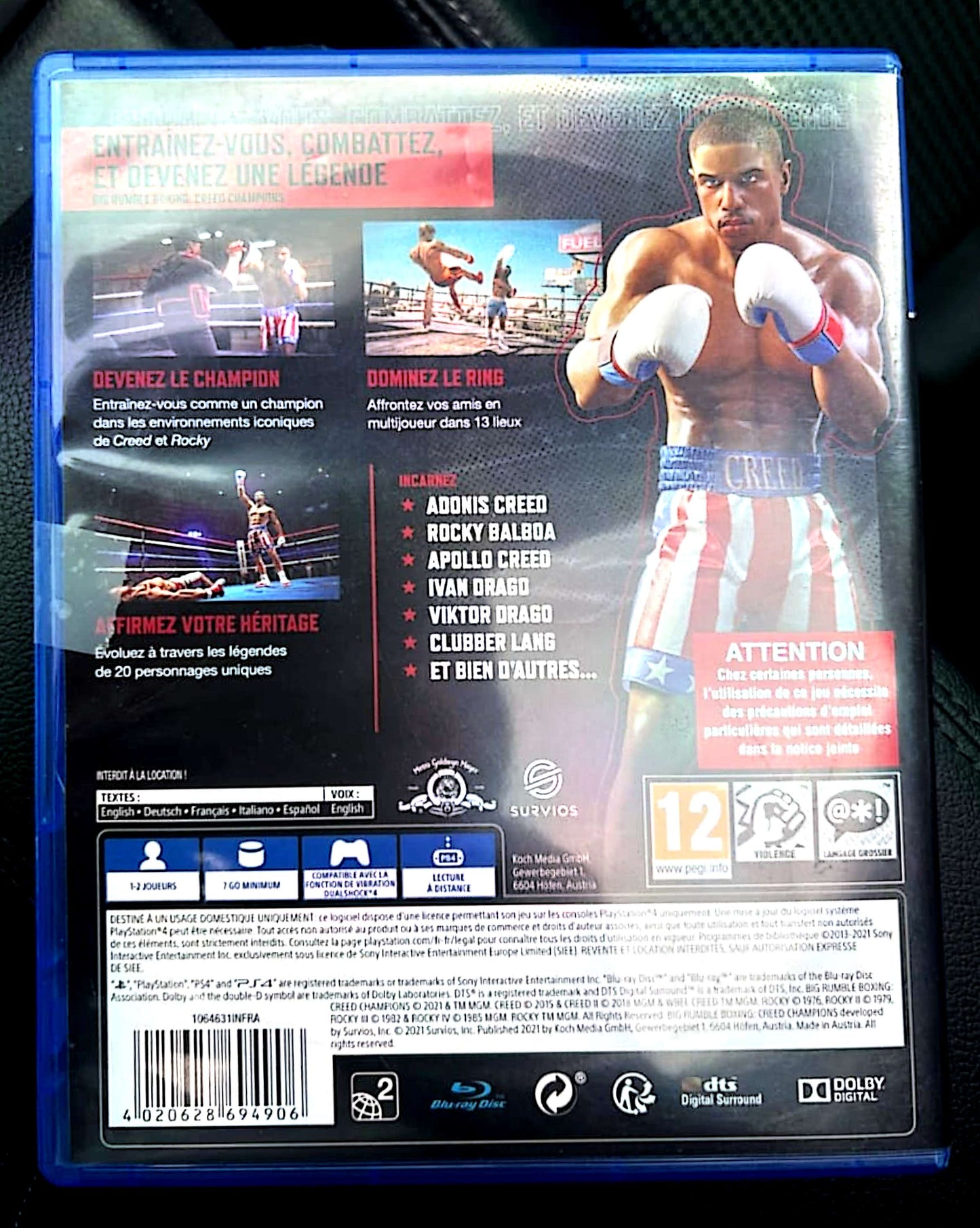 Jeu vidéo PS4 : day one édition big rumble creed champions boxing