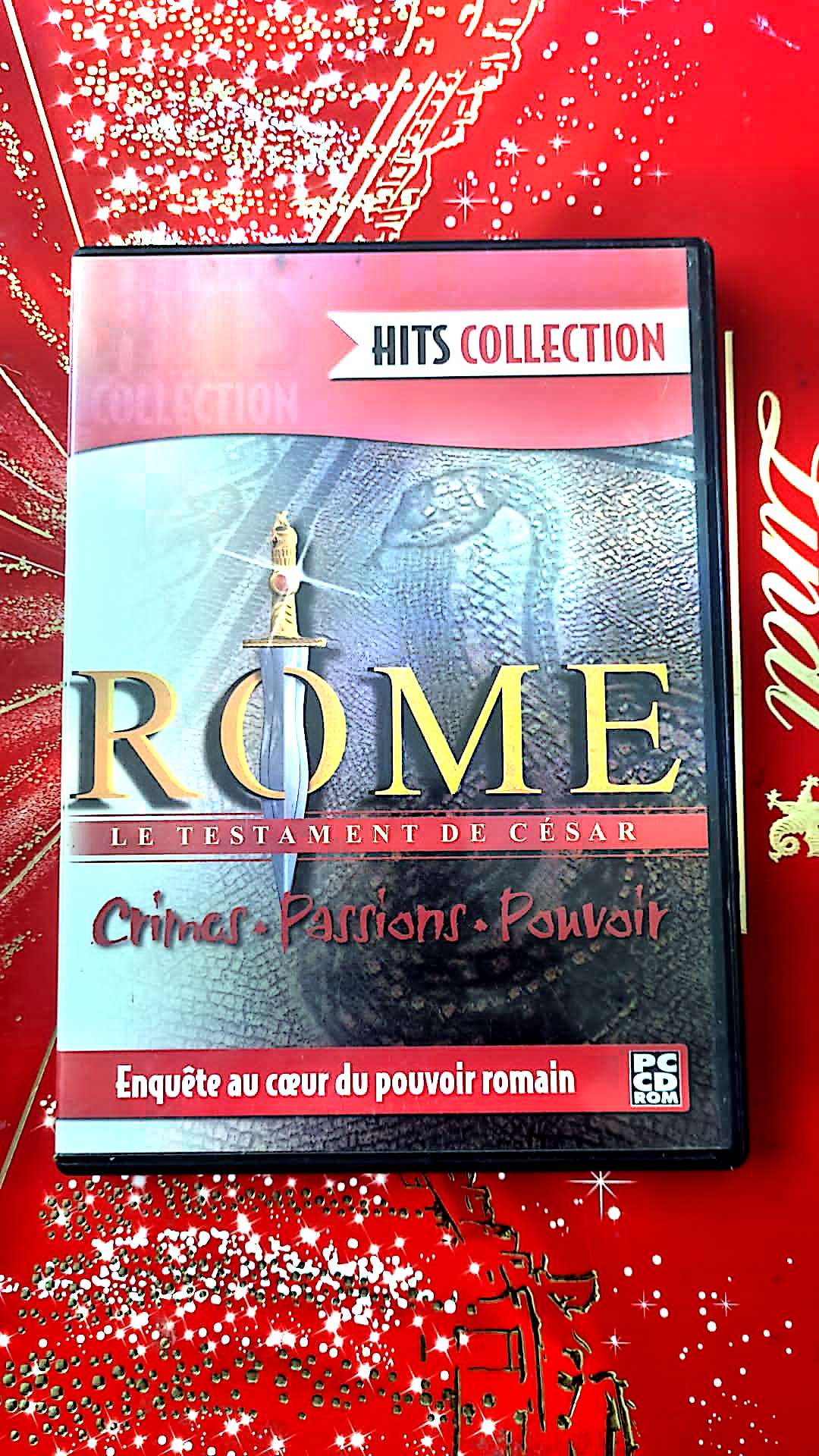 jeu pc rome le testament de cesar crimes passions pouvoir vendu en bon etat par blaspo