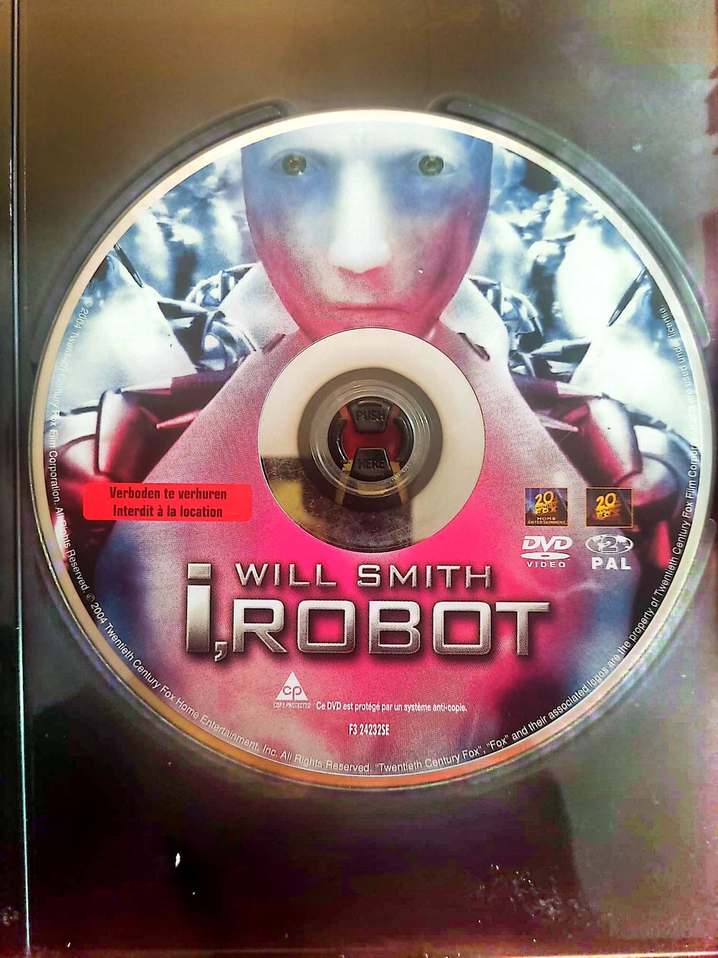 I, Robot – DVD Film Science-Fiction – Will Smith – Sans boîtier – Fonctionnel